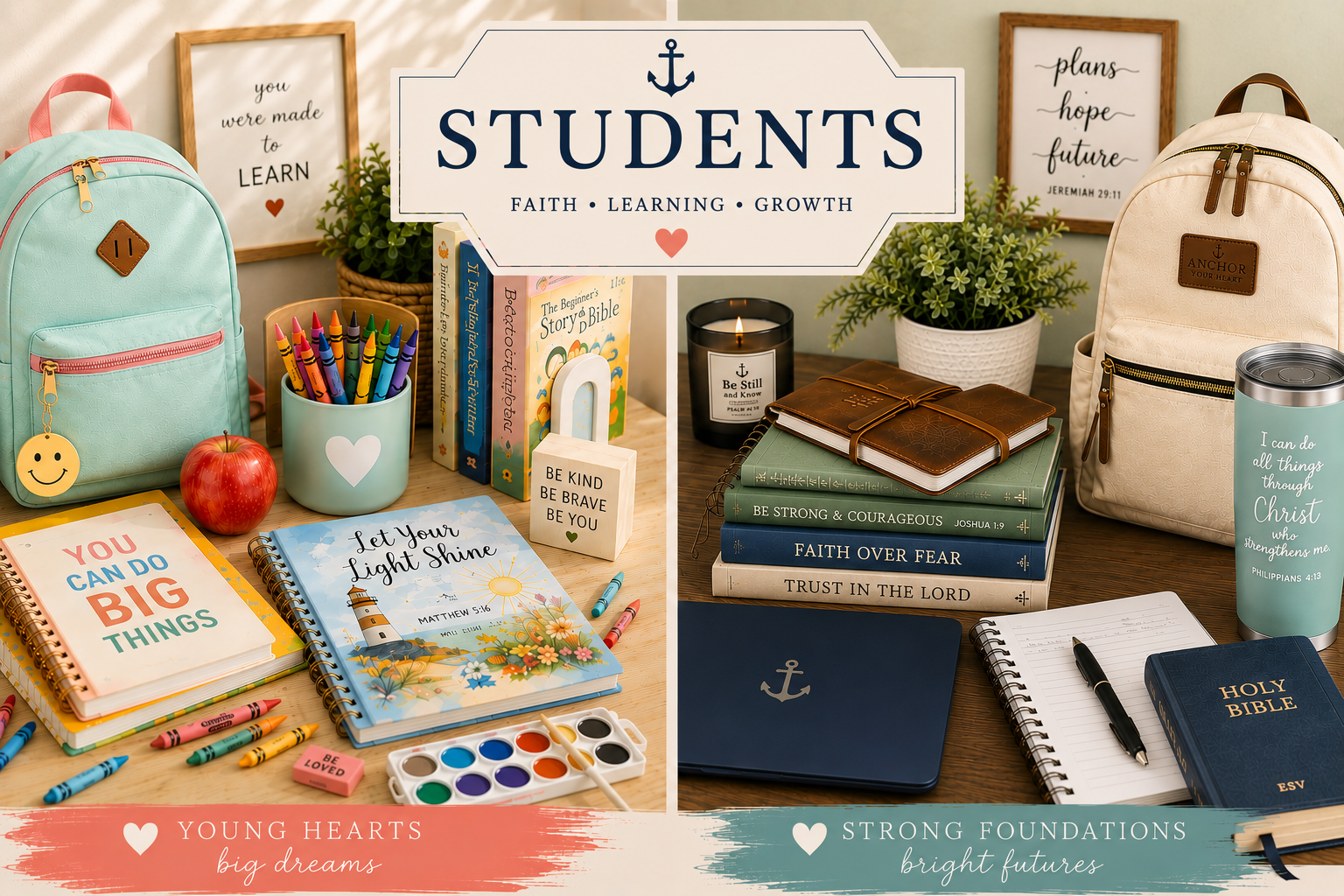 Faith-Inspired Student Collection | Anchored Mama Co.