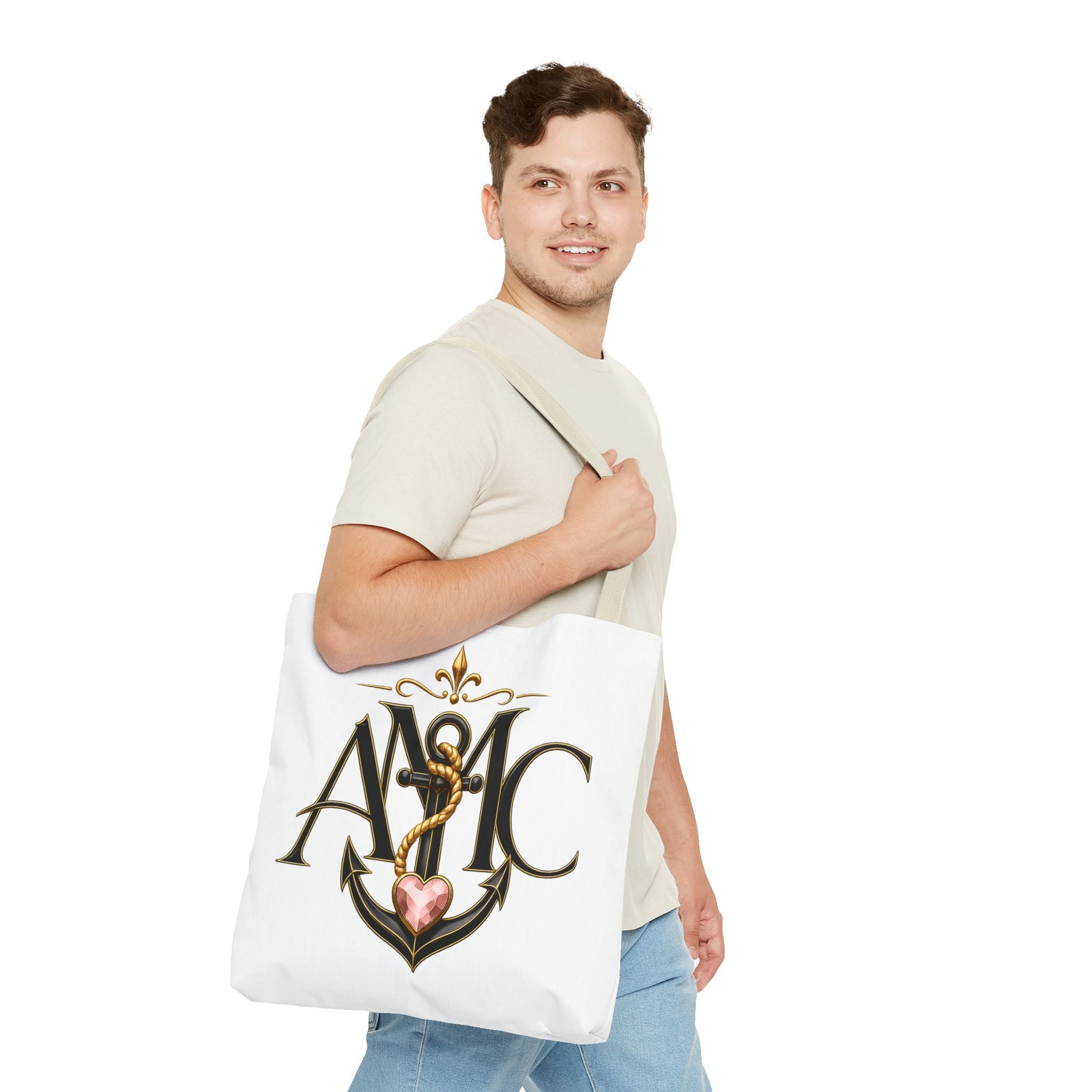Anchored Mama Monogram Tote Bag | Vintage Anchor Market Tote