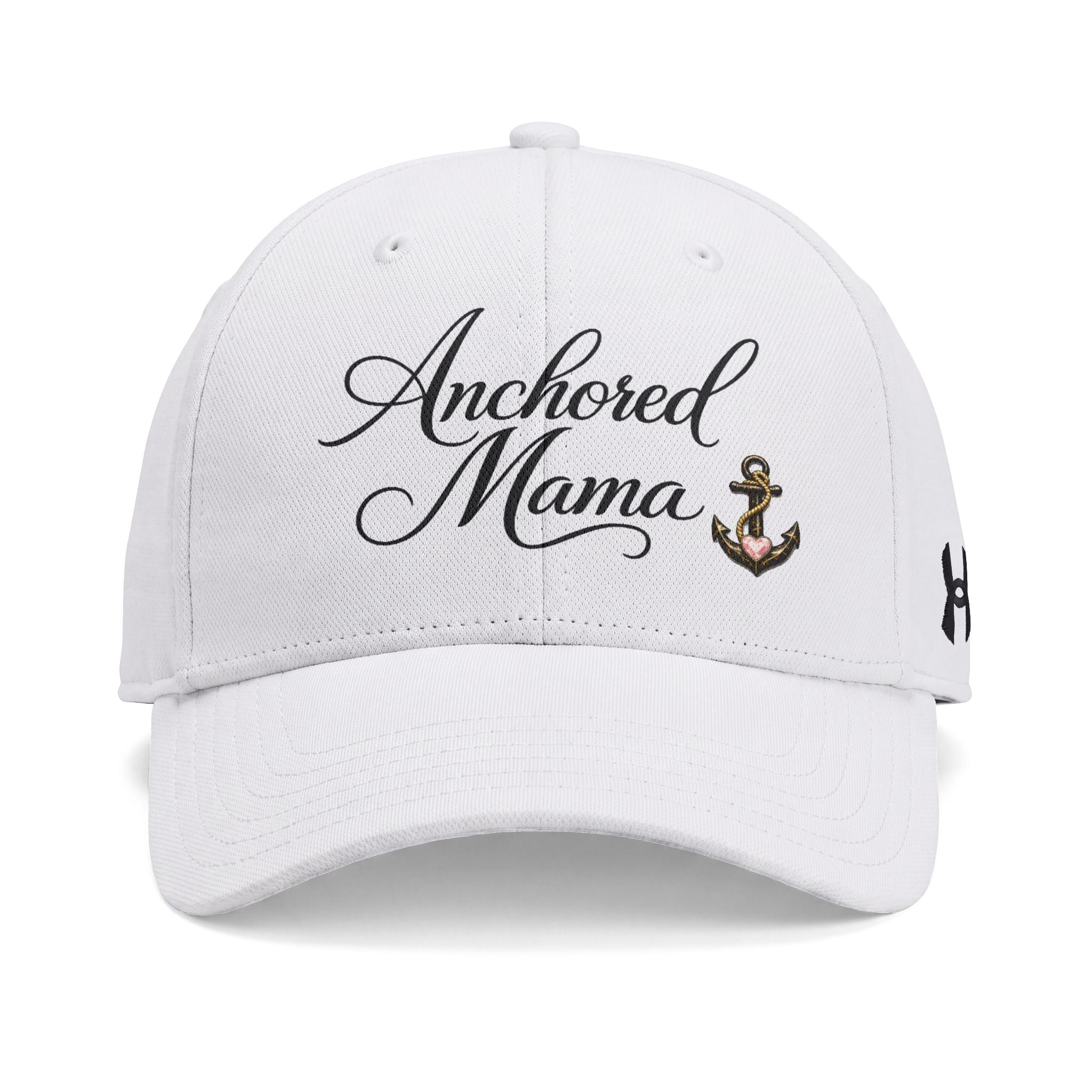 Anchored Mama Baseball Cap – Nautical Mom Hat with Anchor Accent