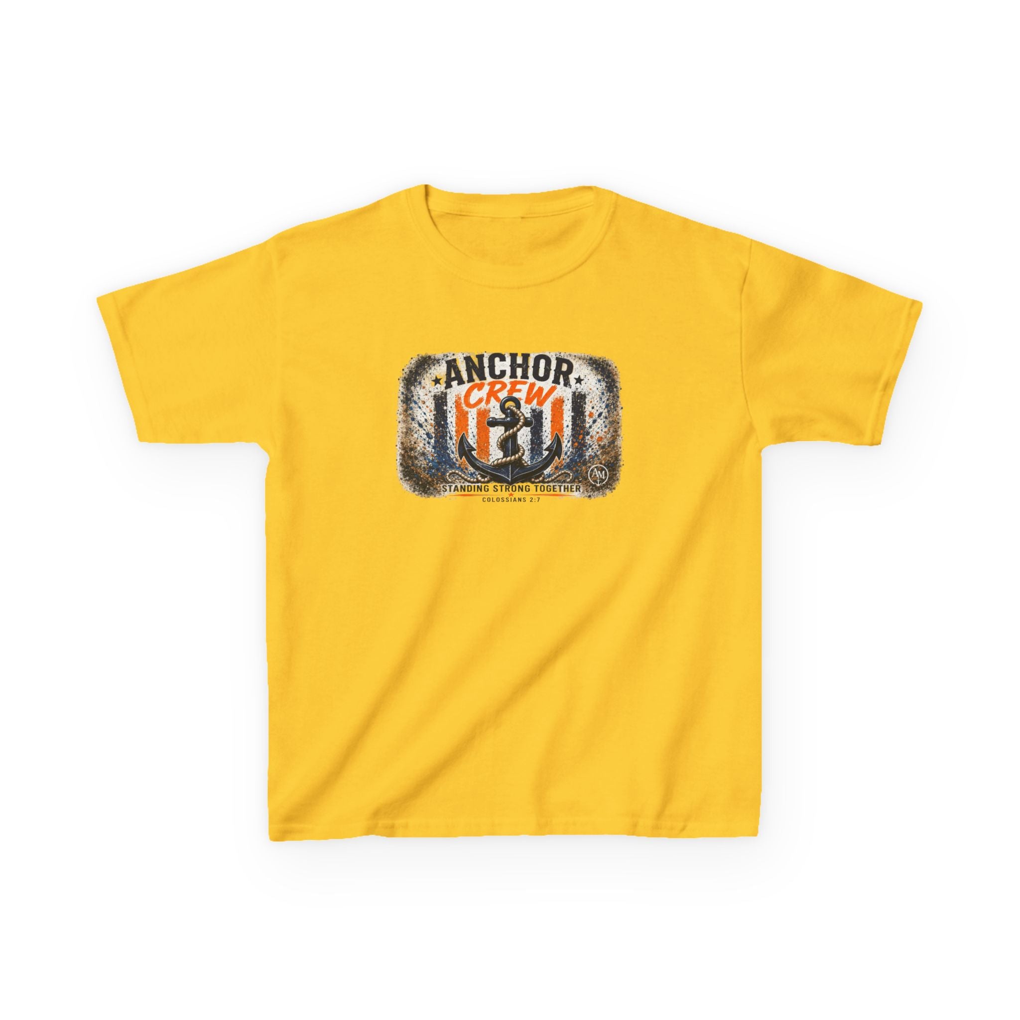 Kids Anchor Crew Graphic Tee — Nautical Boat Anchor Design