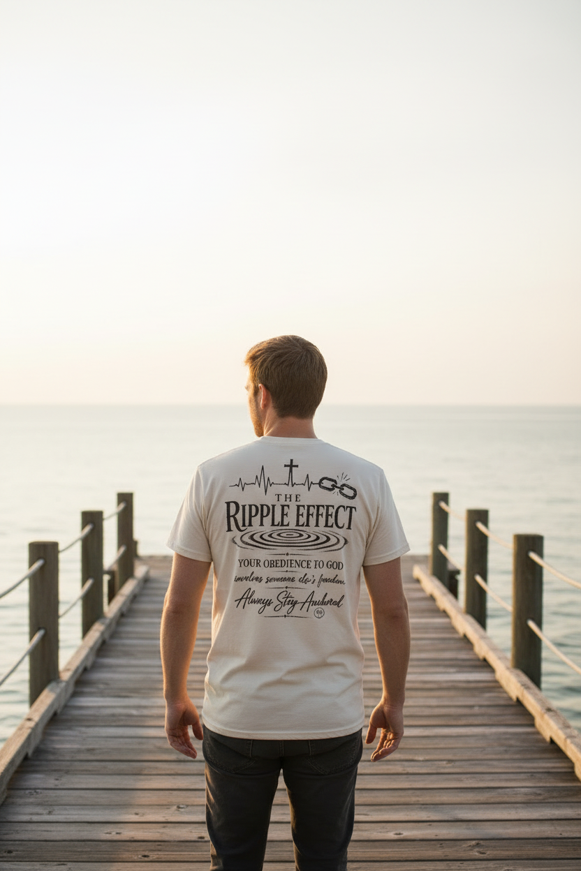 The Ripple Effect Religious Graphic T-Shirt — "Always Stay Anchored"