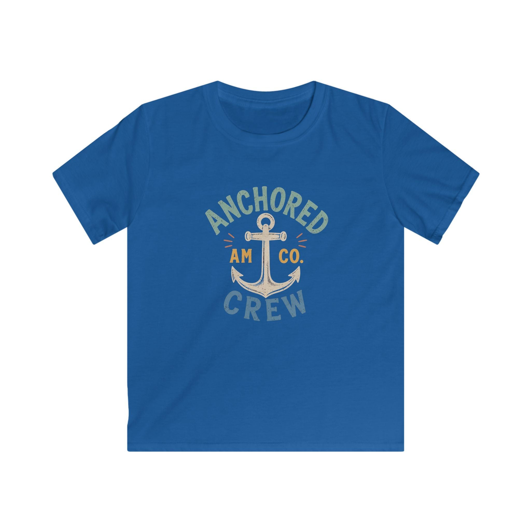 Kids Anchor Crew T-Shirt — "Anchored Crew" Nautical Tee for Boys & Girls