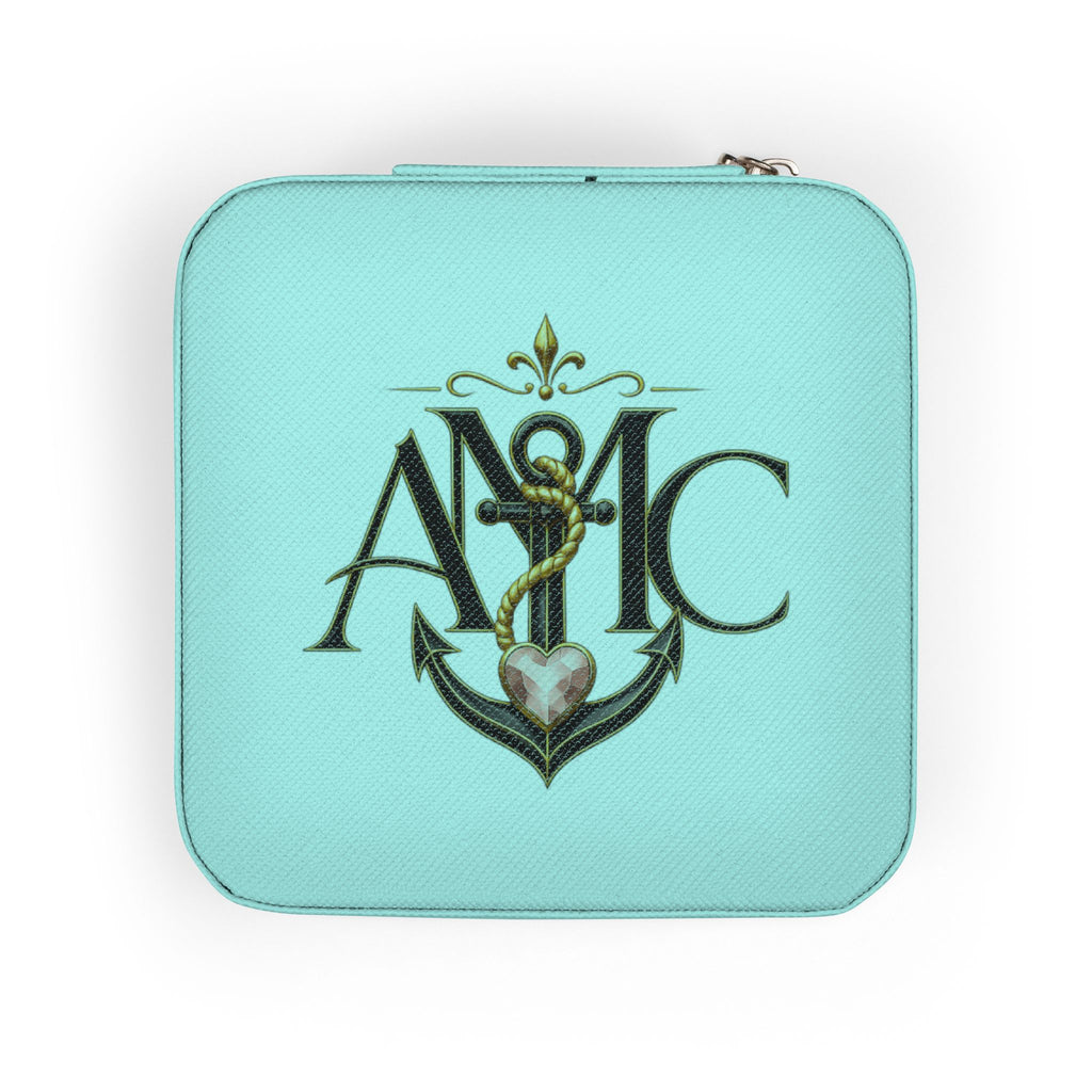 Anchored Mama Monogram Travel Jewelry Case | Compact Jewelry Organizer