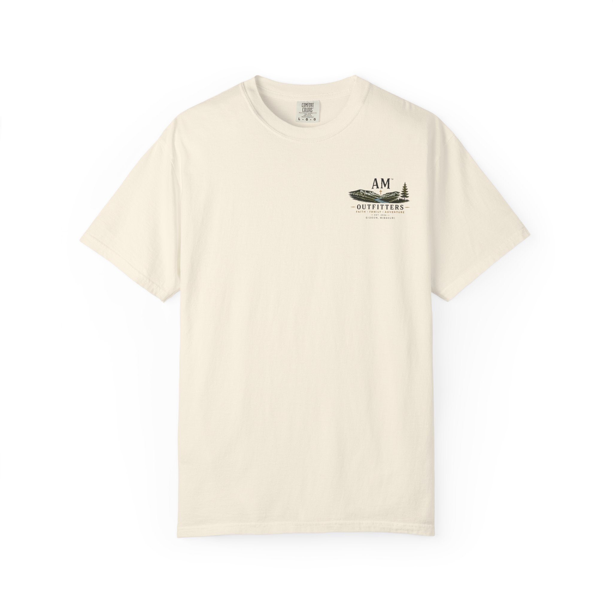 AM Outfitters Graphic T-Shirt — Mountain & Tree Adventure Tee