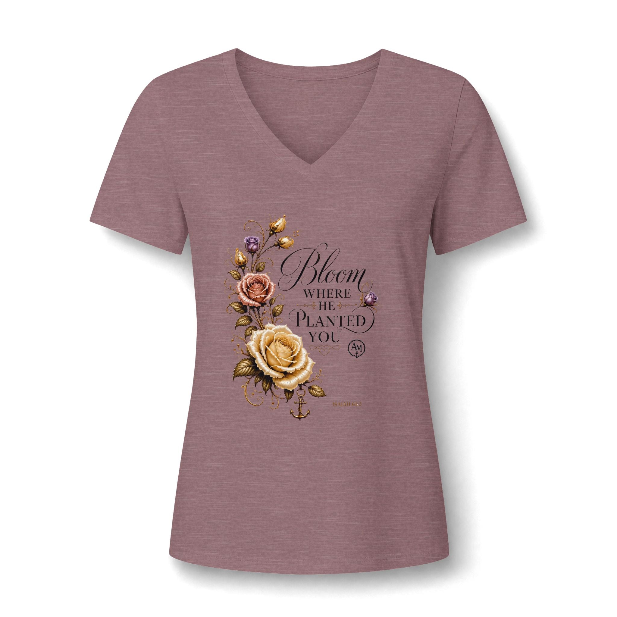 Bloom Where You’re Planted V-Neck Tee