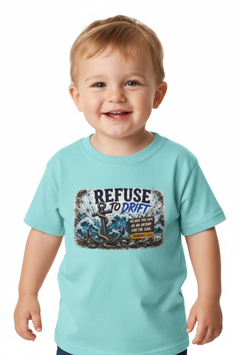 Refuse to Drift Youth Tee — Ocean Rescue Surf Life-Saving Shirt