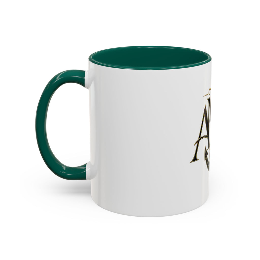Anchor Heart Monogram Ceramic Mug | Anchored Mama Co. | 11oz & 15oz Coffee Cup