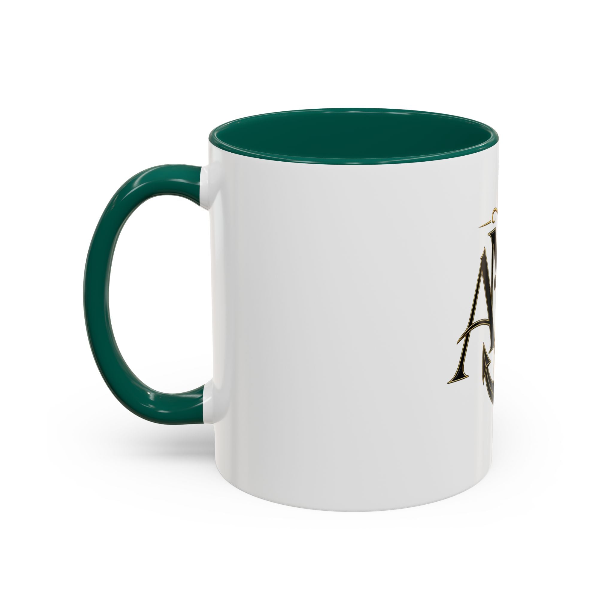 Anchor Heart Monogram Ceramic Mug | Anchored Mama Co. | 11oz & 15oz Coffee Cup