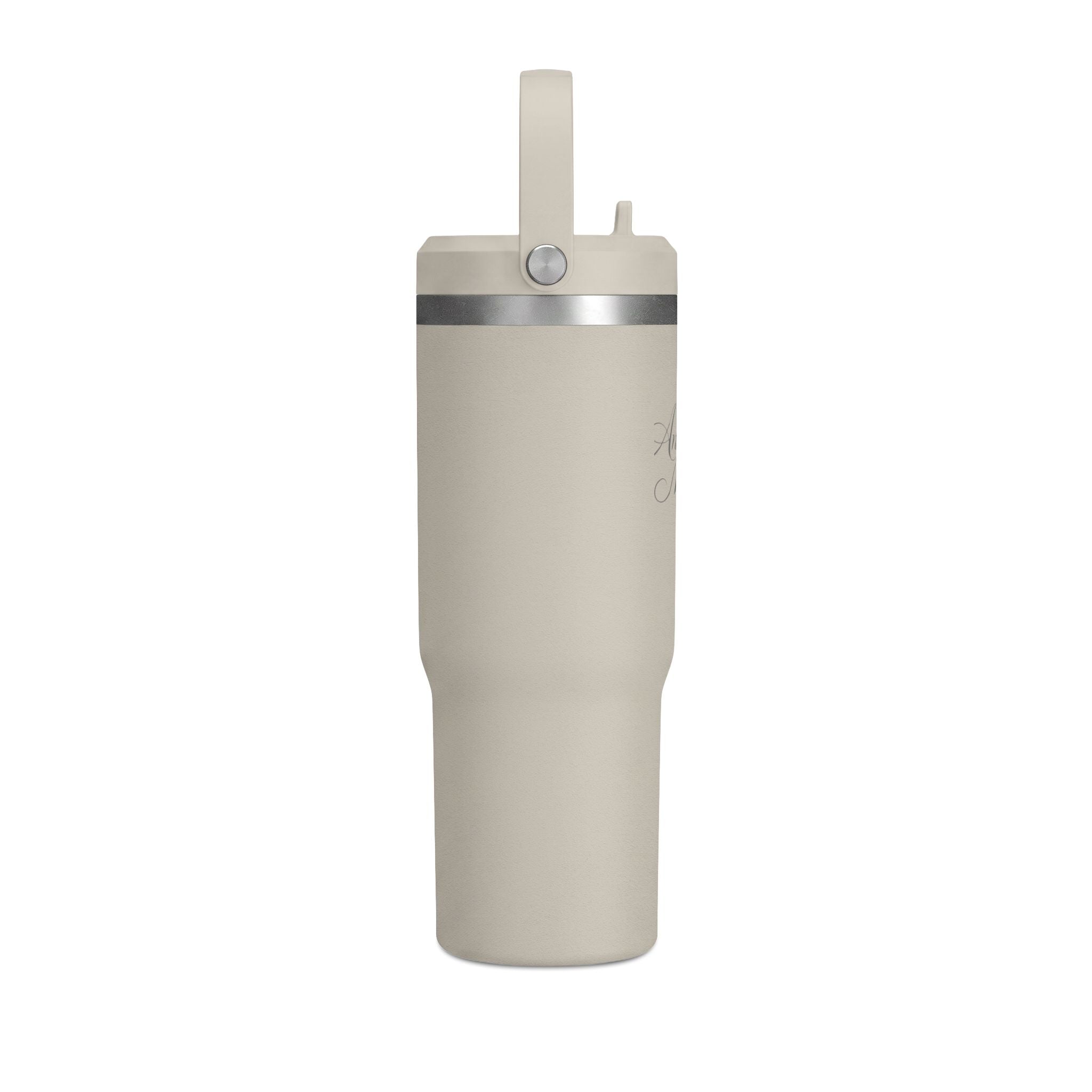 Anchored Mama 32oz Insulated Travel Tumbler with Handle | Christian Stainless Steel Straw Cup