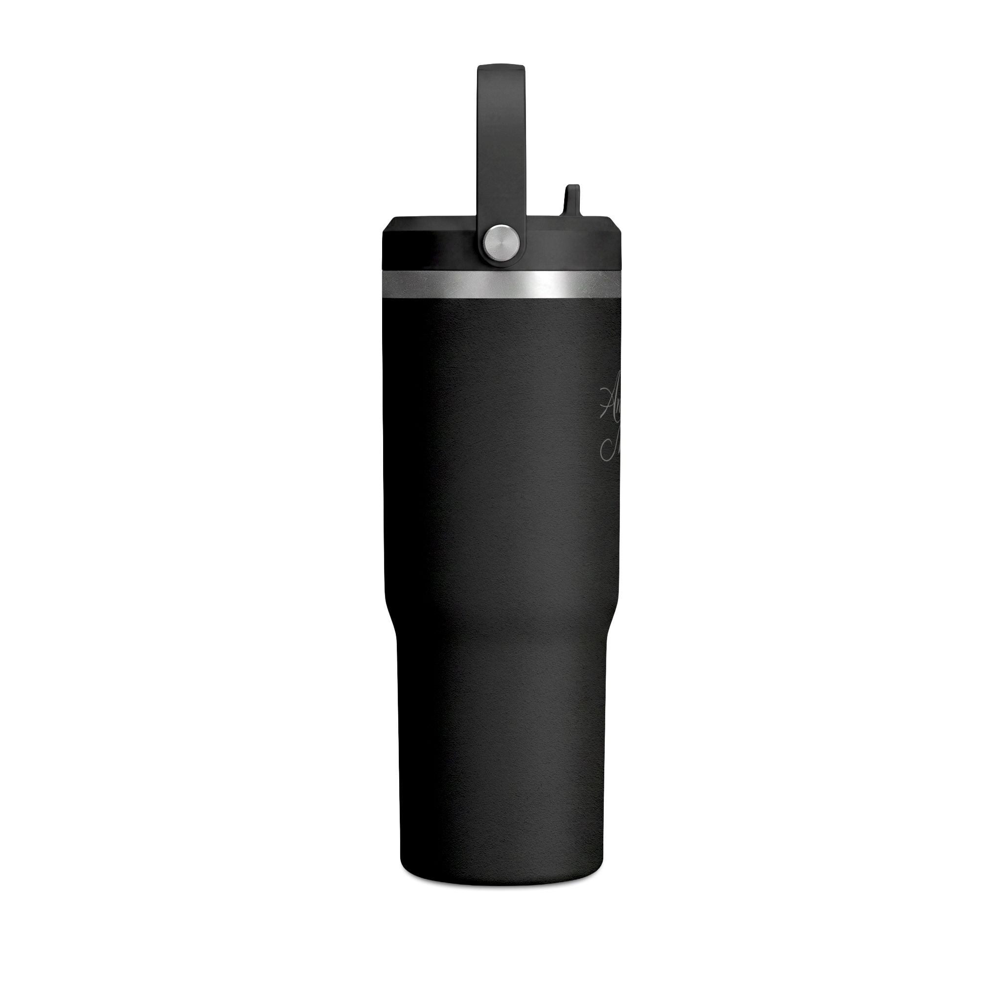 Anchored Mama 32oz Insulated Travel Tumbler with Handle | Christian Stainless Steel Straw Cup