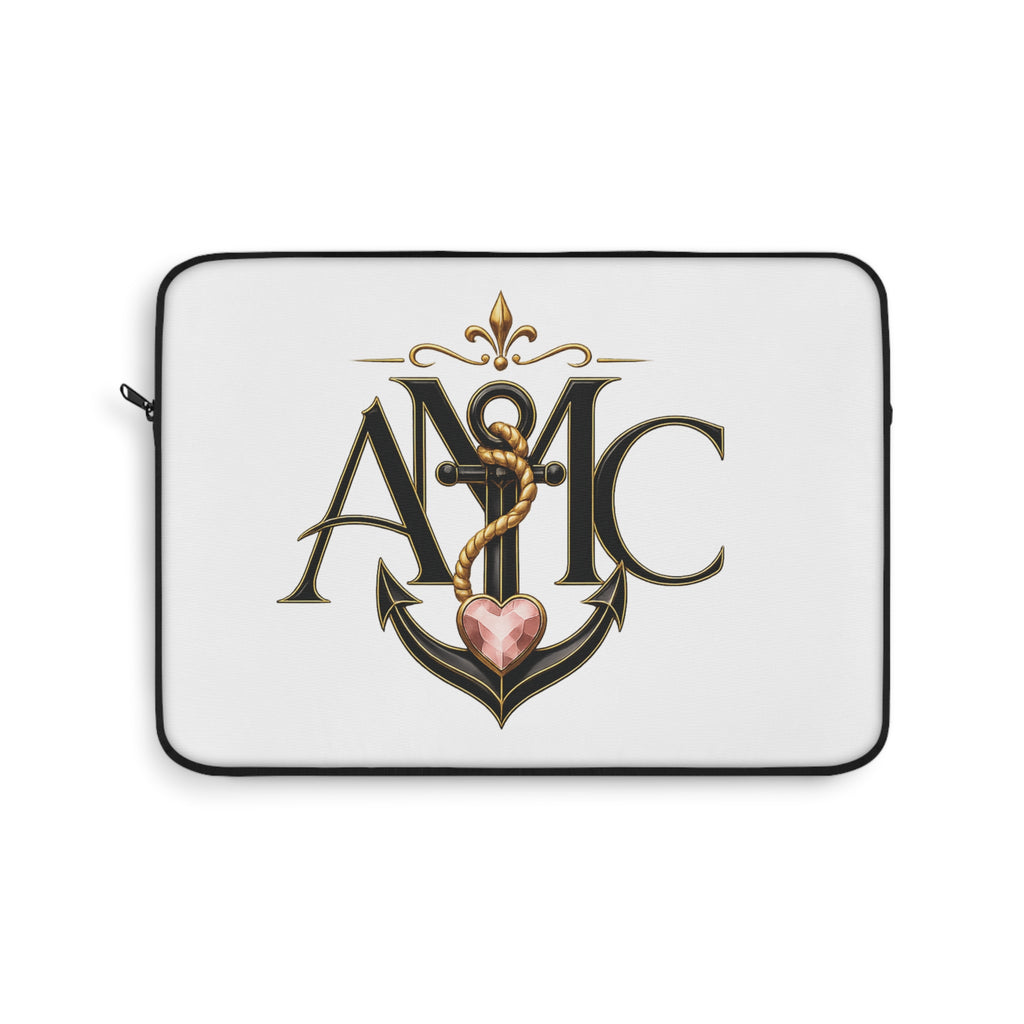 Anchor Heart Laptop Sleeve – Nautical Monogram A&C Protective Case