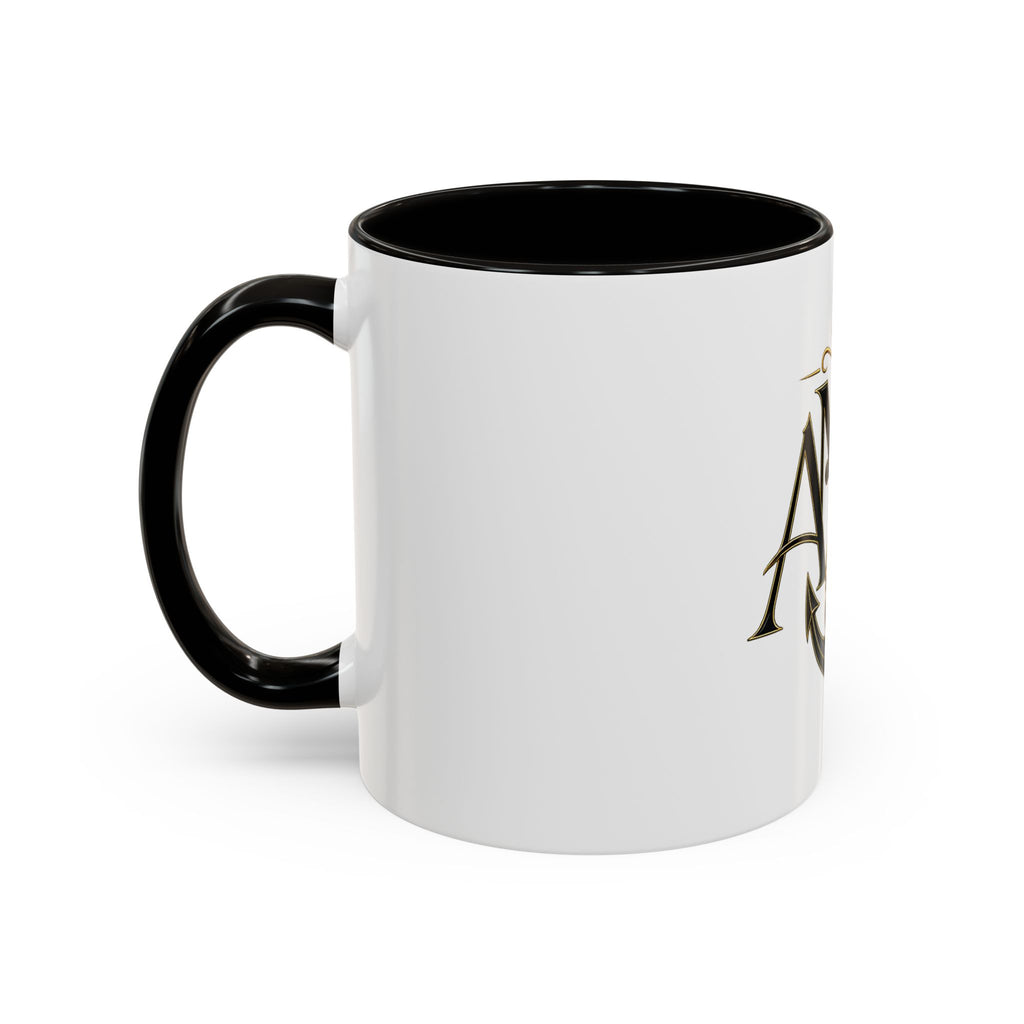 Anchor Heart Monogram Ceramic Mug | Anchored Mama Co. | 11oz & 15oz Coffee Cup