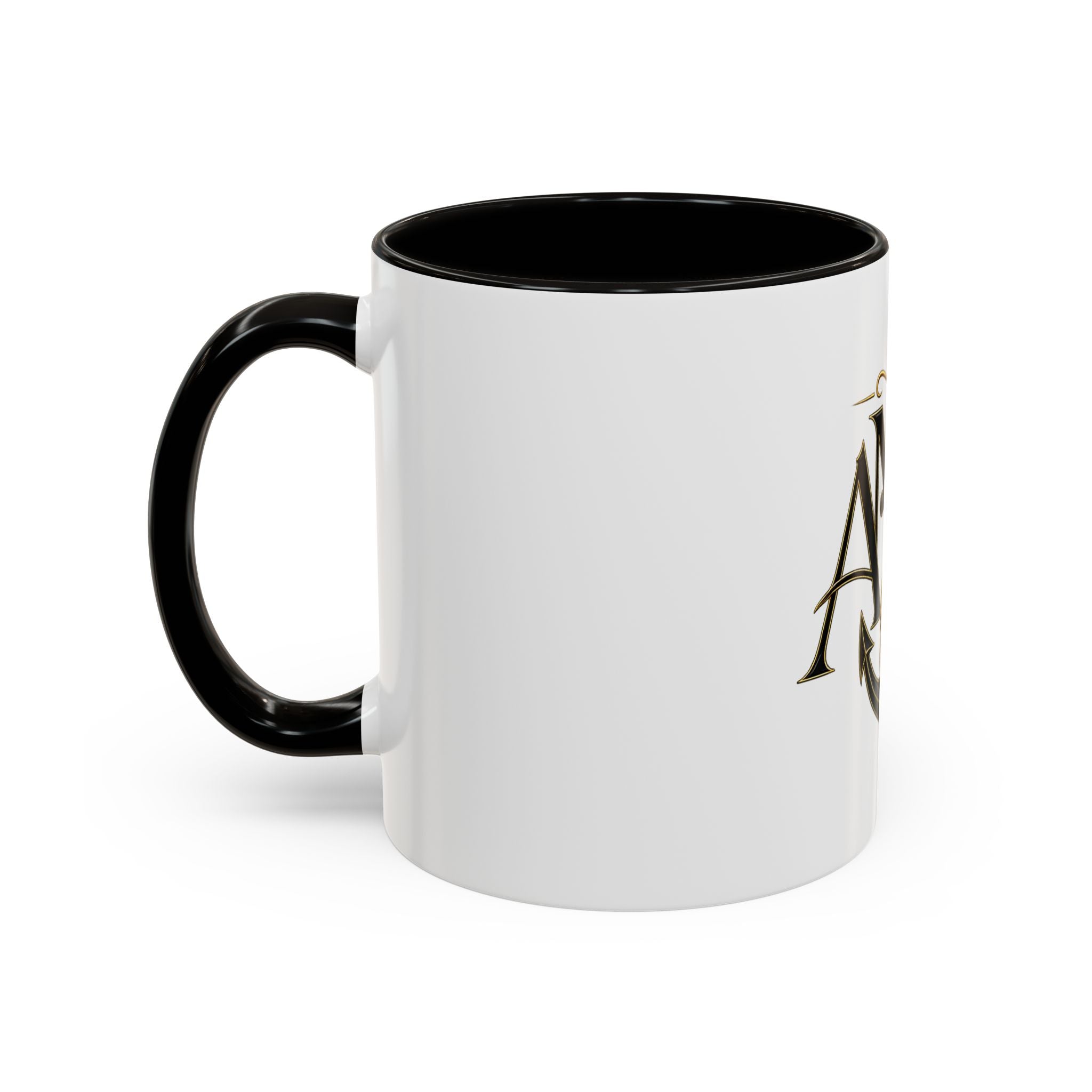 Anchor Heart Monogram Ceramic Mug | Anchored Mama Co. | 11oz & 15oz Coffee Cup