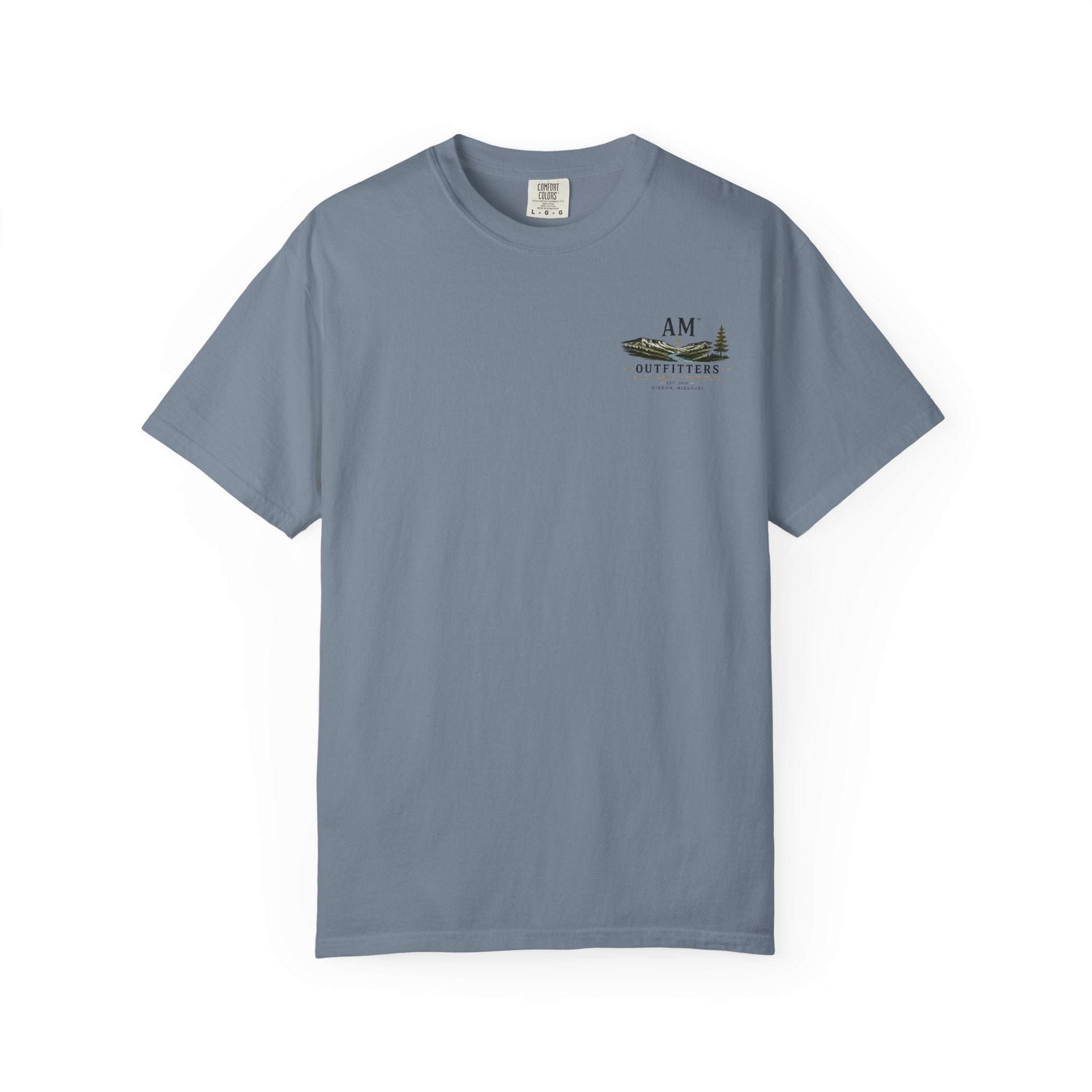 AM Outfitters Graphic T-Shirt — Mountain & Tree Adventure Tee
