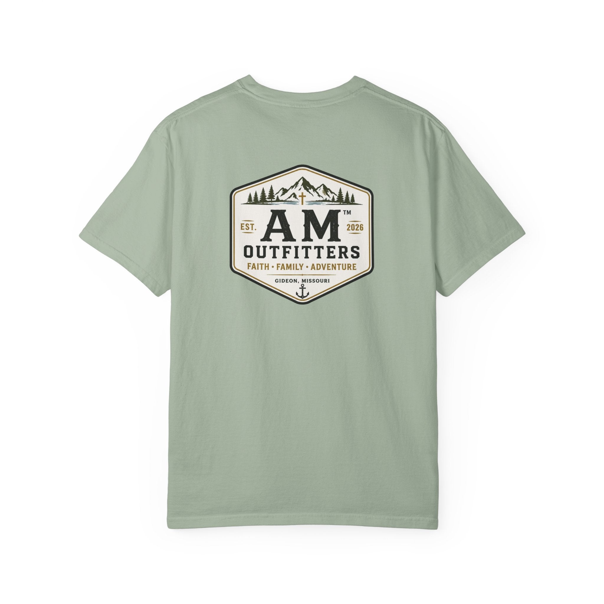 AM Outfitters Adventure T-Shirt — Mountain & Anchor Logo Tee
