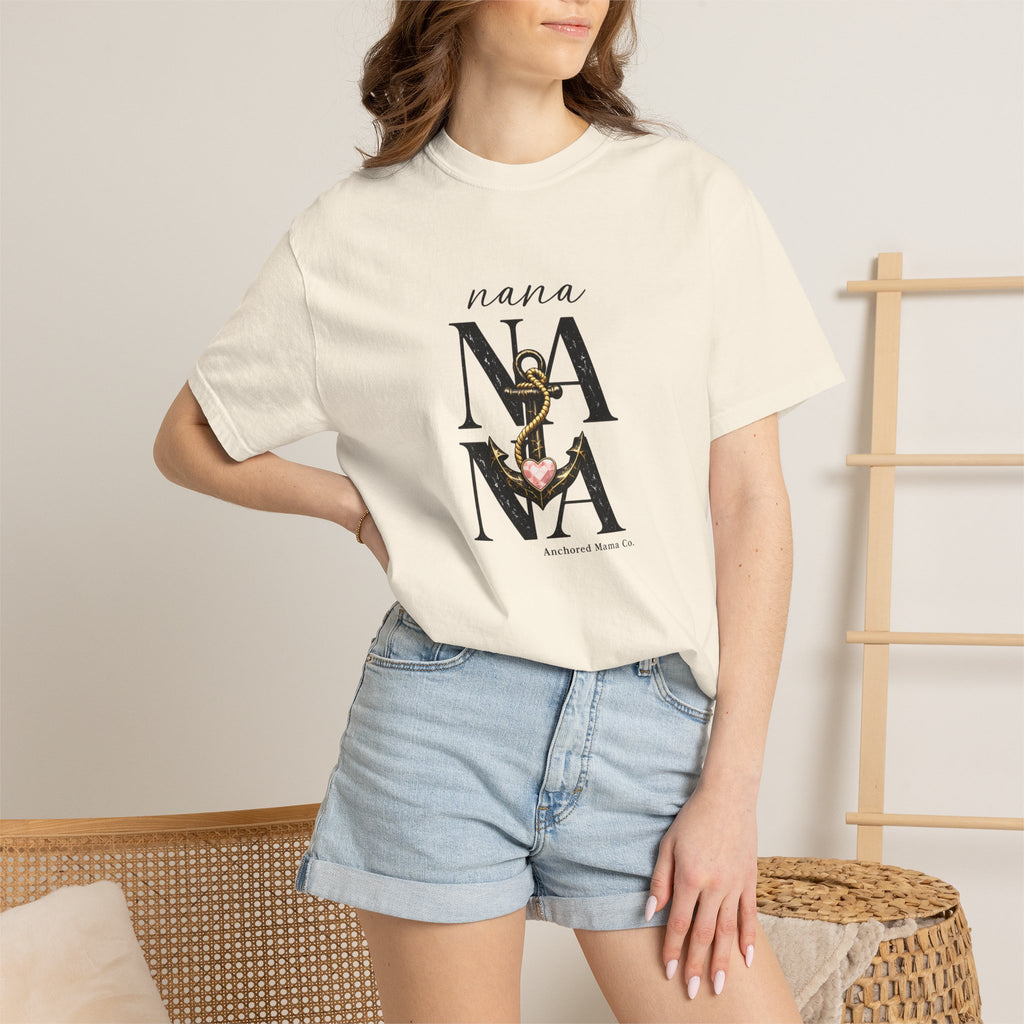 Nana Stacked Anchor T-Shirt | Cherished Title