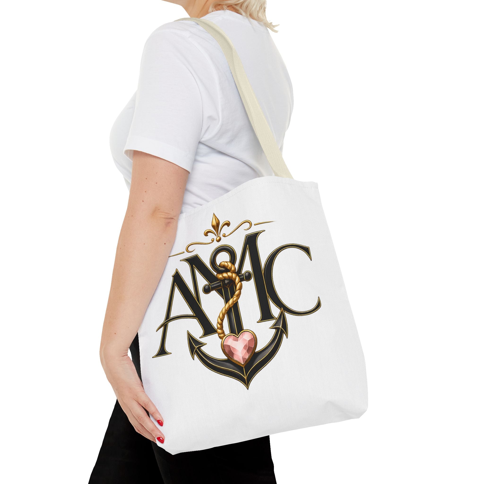 Anchored Mama Monogram Tote Bag | Vintage Anchor Market Tote