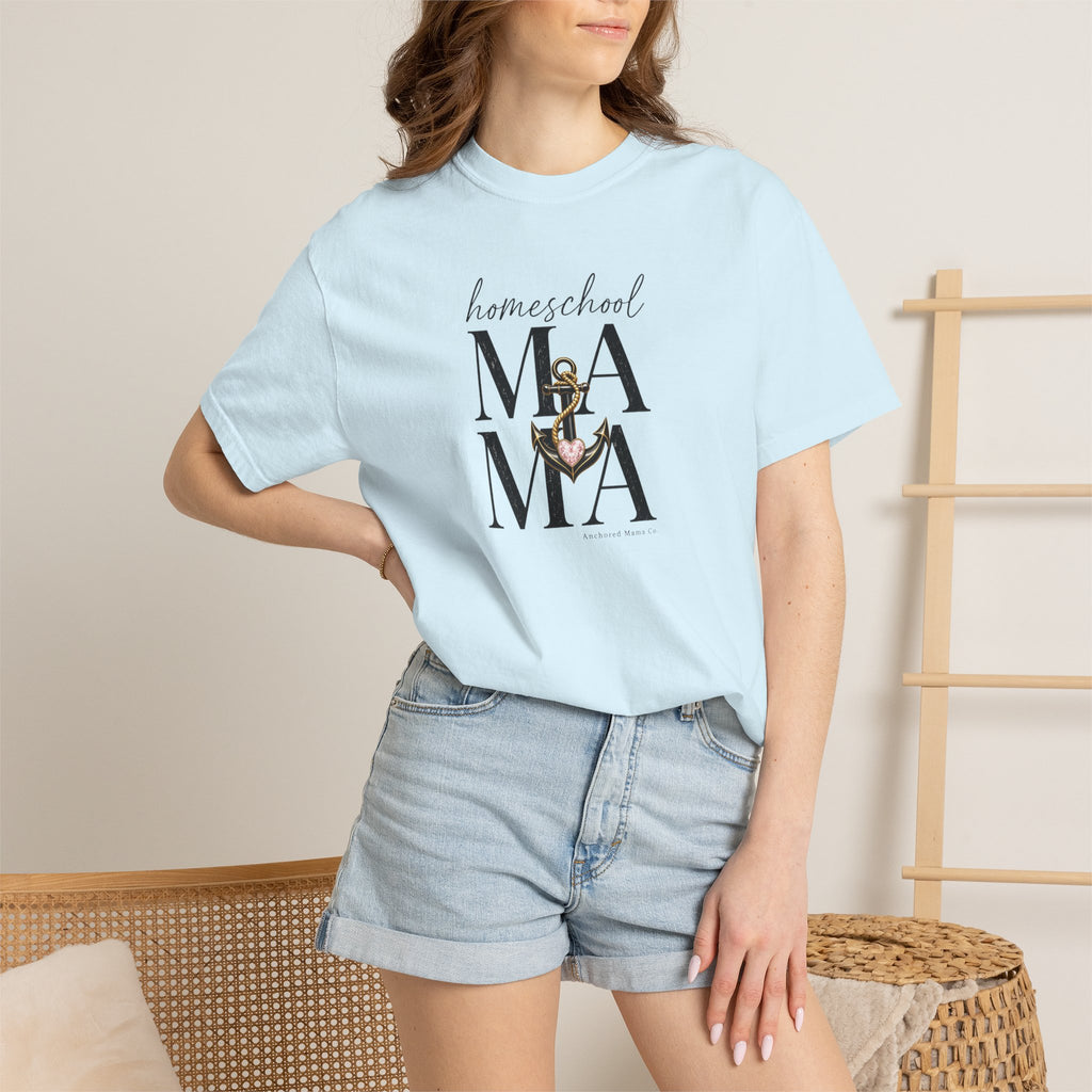 Homeschool Mama T-Shirt — Cozy Mom Graphic Tee for Homeschooling Parents