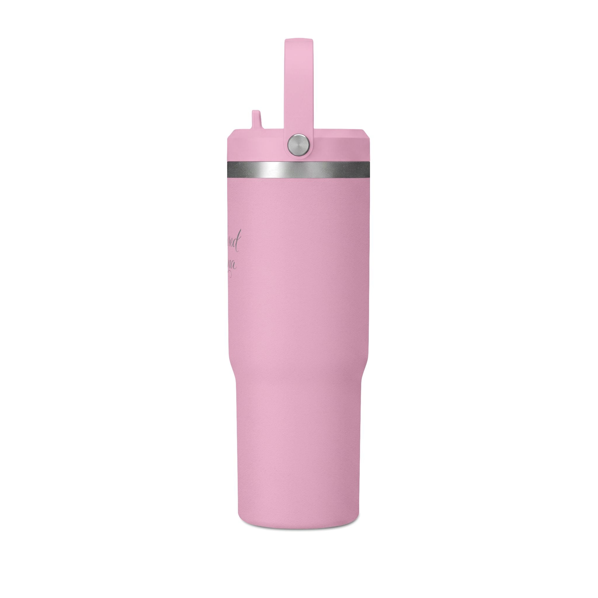 Anchored Mama 32oz Insulated Travel Tumbler with Handle | Christian Stainless Steel Straw Cup