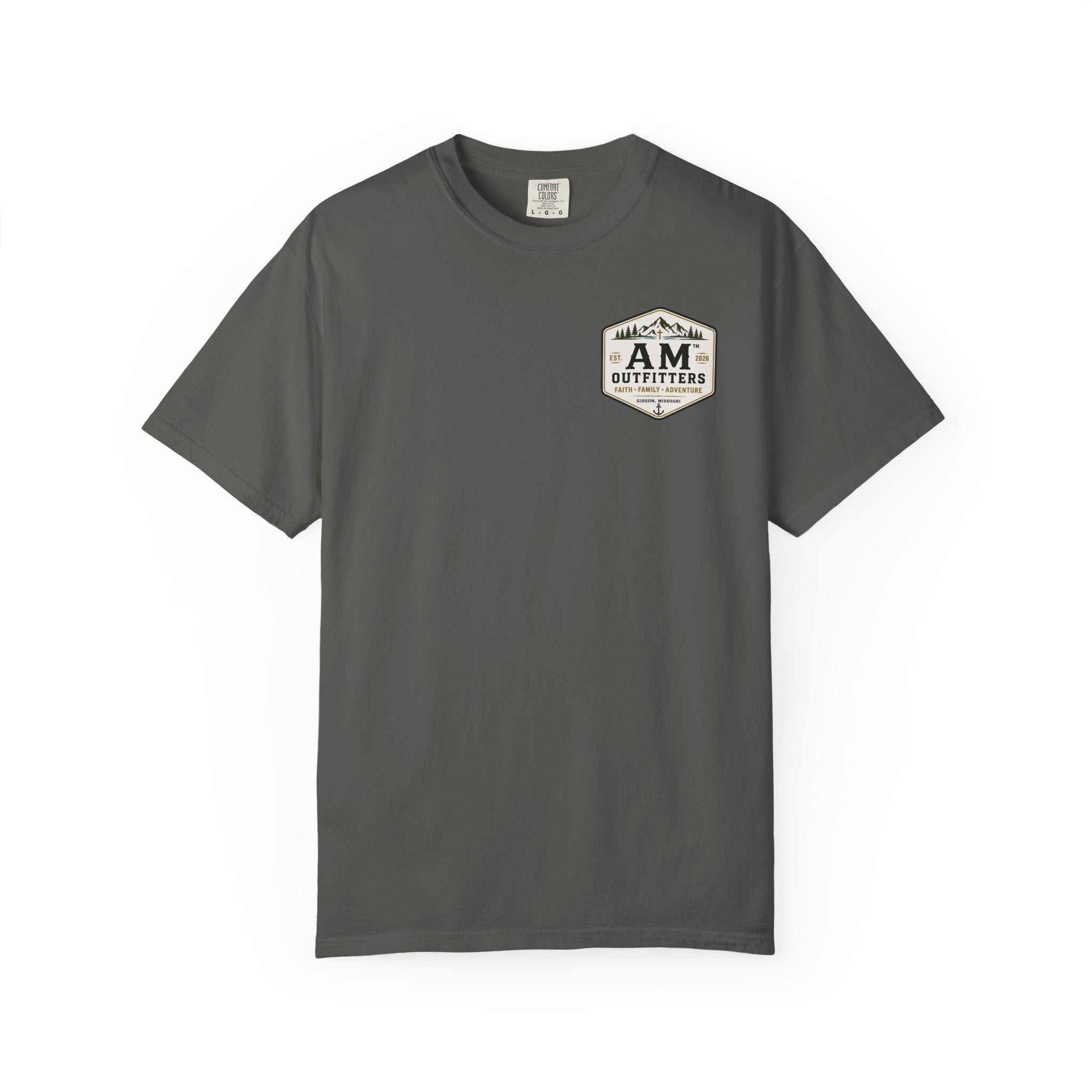 AM Outfitters Adventure T-Shirt — Mountain & Anchor Logo Tee