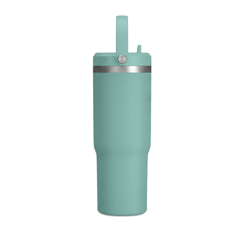 Anchored Mama 32oz Insulated Travel Tumbler with Handle | Christian Stainless Steel Straw Cup