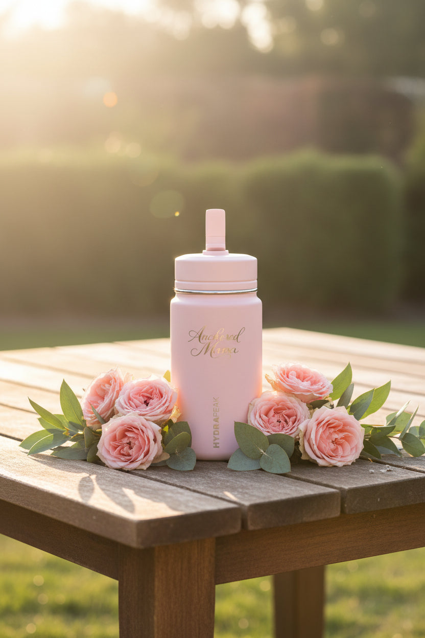 14oz Insulated Water Bottle | Anchored Mama Co.
