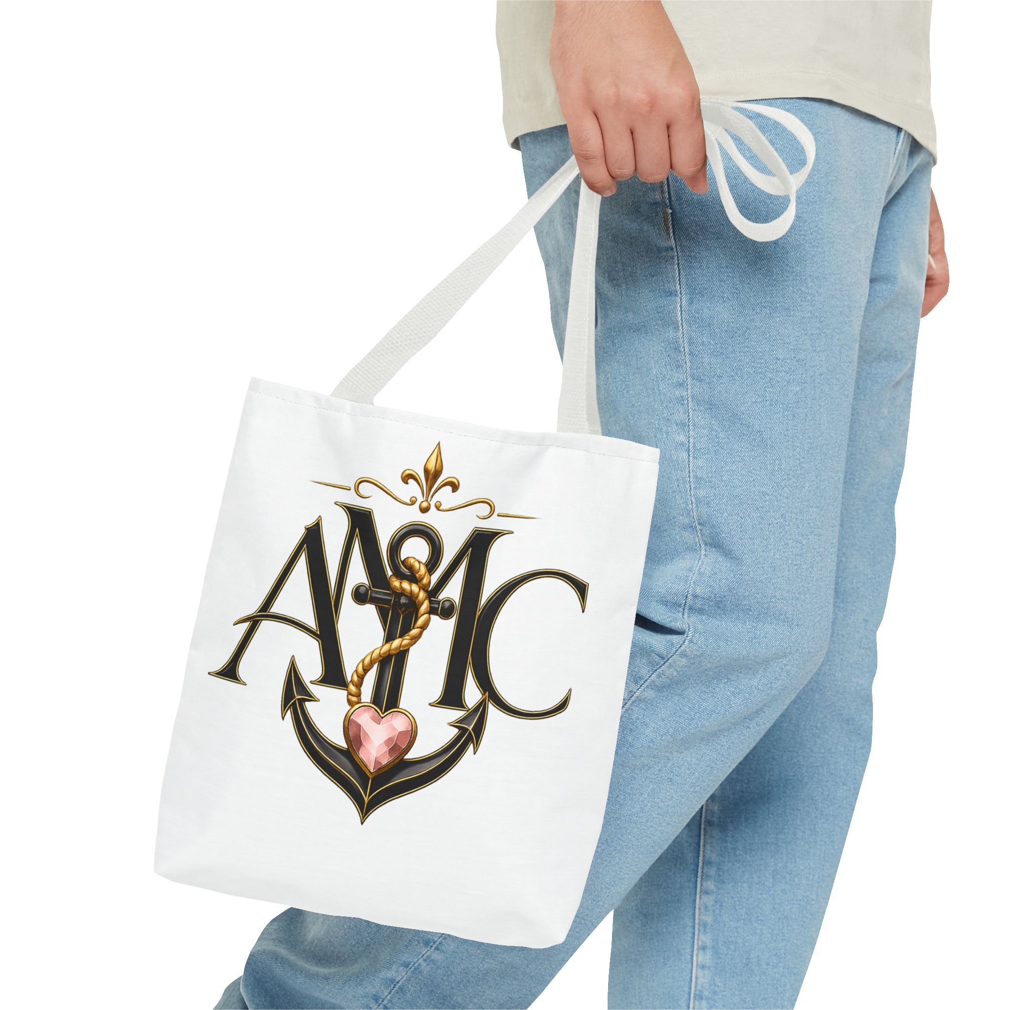 Anchored Mama Monogram Tote Bag | Vintage Anchor Market Tote