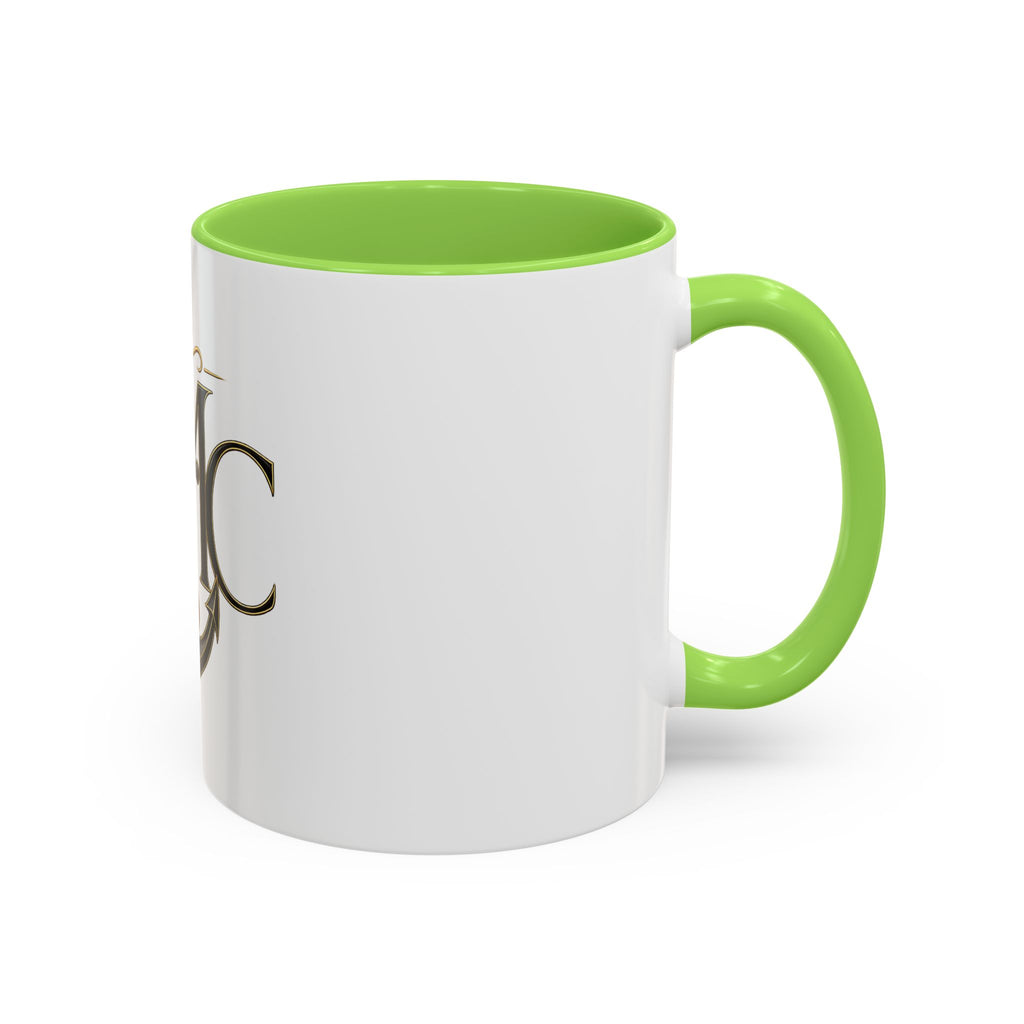 Anchor Heart Monogram Ceramic Mug | Anchored Mama Co. | 11oz & 15oz Coffee Cup