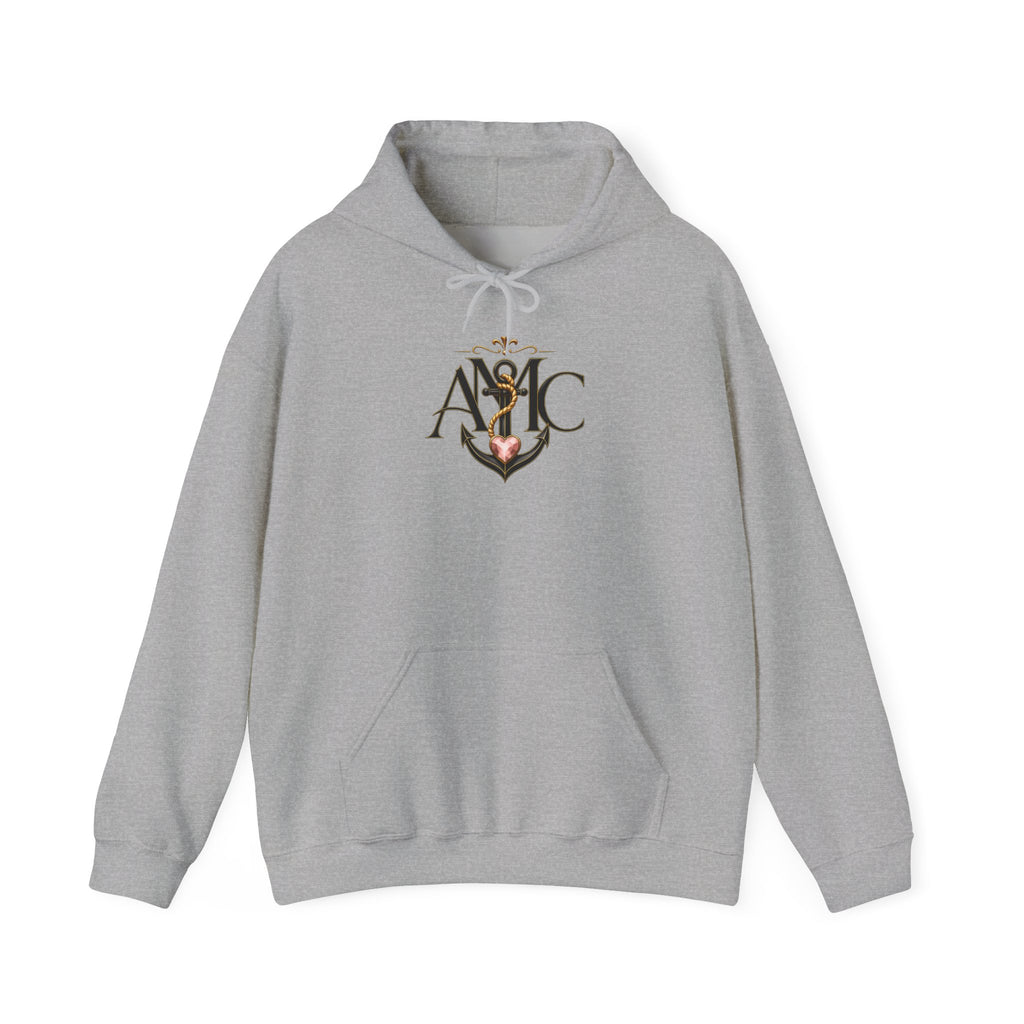 Vintage Monogram Hoodie | Anchored Mama Co.