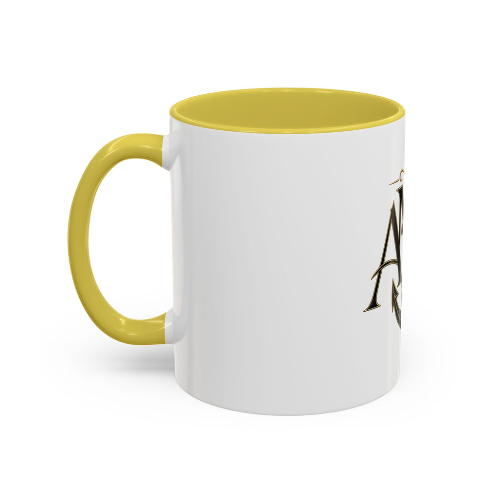 Anchor Heart Monogram Ceramic Mug | Anchored Mama Co. | 11oz & 15oz Coffee Cup