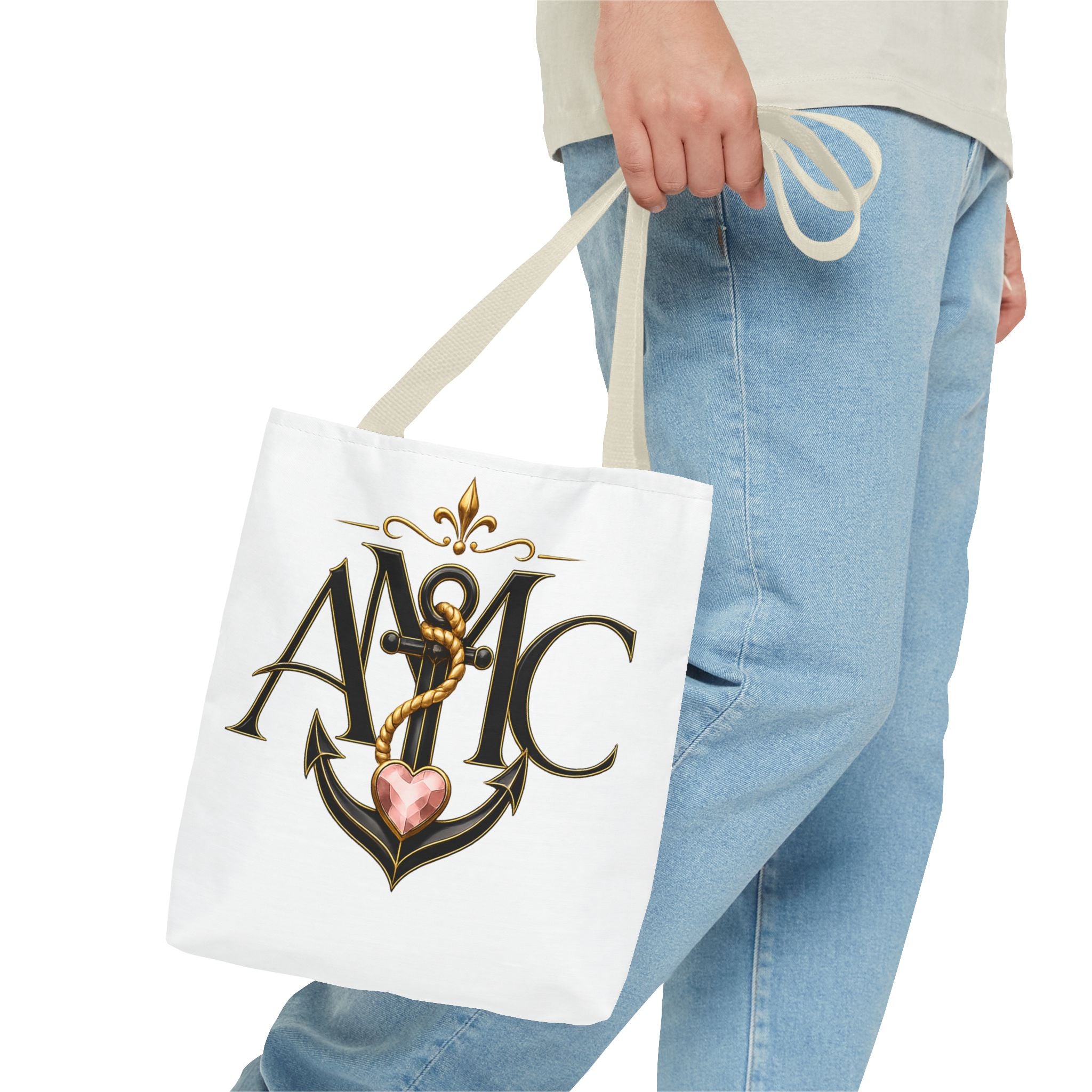 Anchored Mama Monogram Tote Bag | Vintage Anchor Market Tote