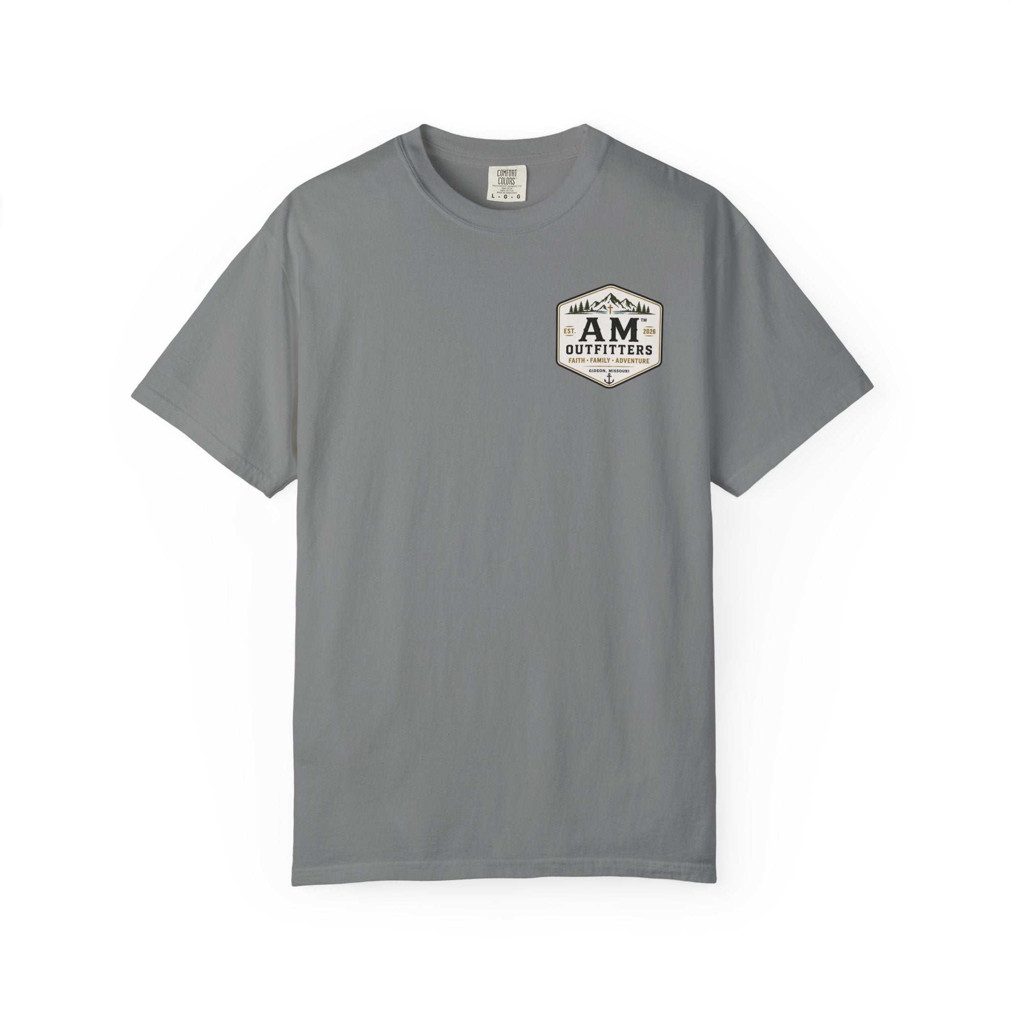 AM Outfitters Adventure T-Shirt — Mountain & Anchor Logo Tee