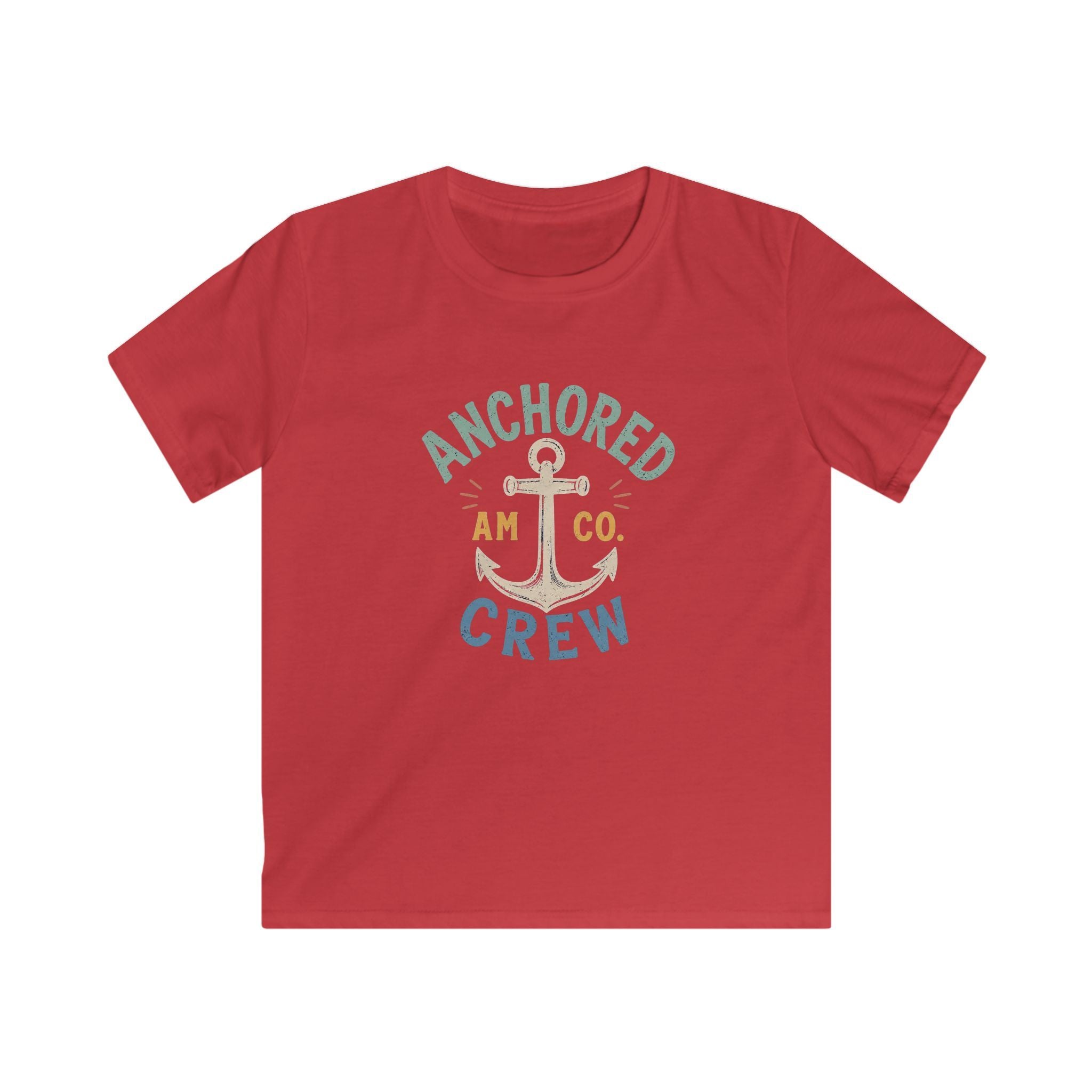 Kids Anchor Crew T-Shirt — "Anchored Crew" Nautical Tee for Boys & Girls