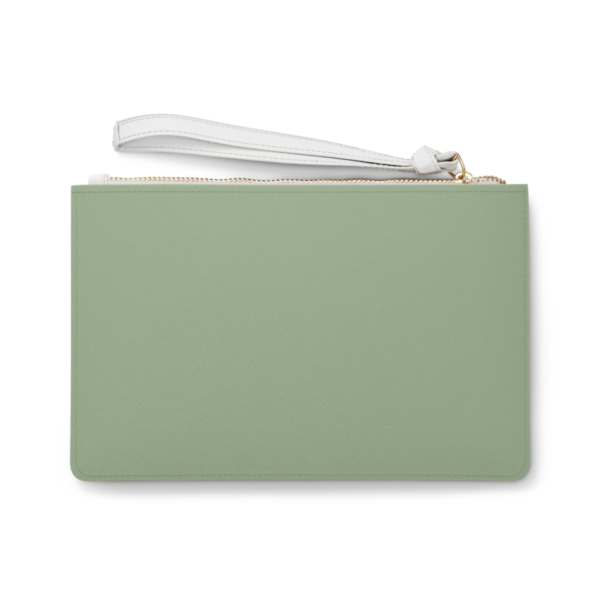Anchor Heart Monogram Clutch Bag | Sage Wristlet Pouch | Anchored Mama Co.