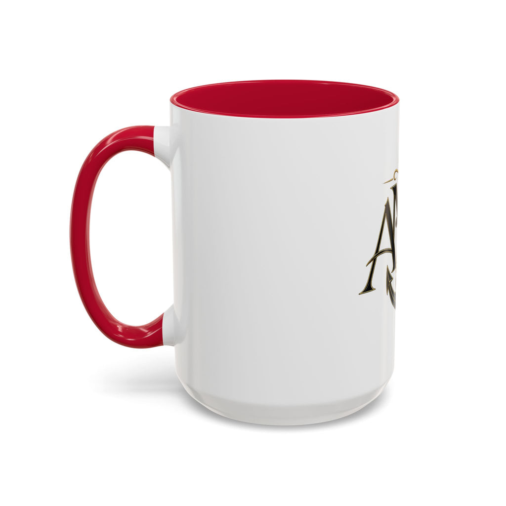 Anchor Heart Monogram Ceramic Mug | Anchored Mama Co. | 11oz & 15oz Coffee Cup