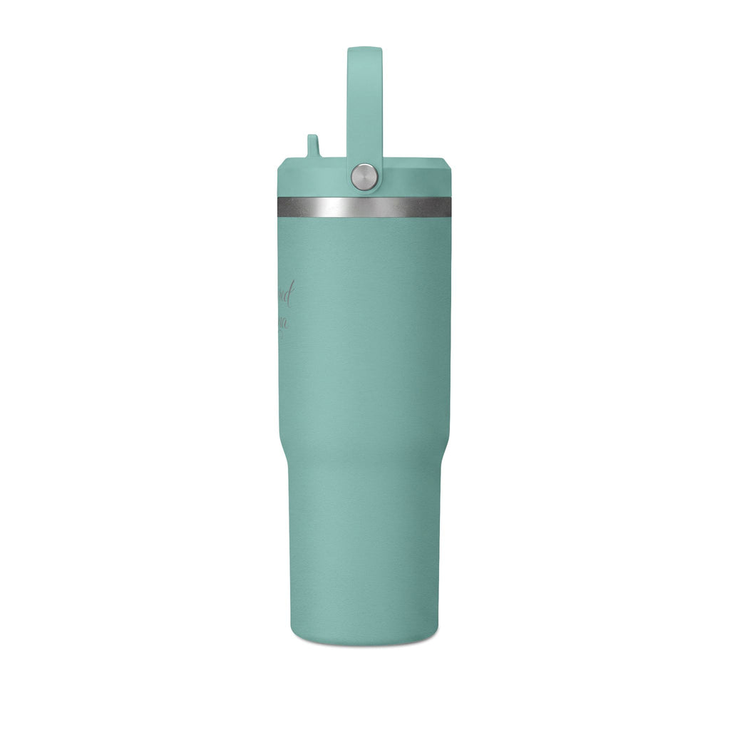 Anchored Mama 32oz Insulated Travel Tumbler with Handle | Christian Stainless Steel Straw Cup