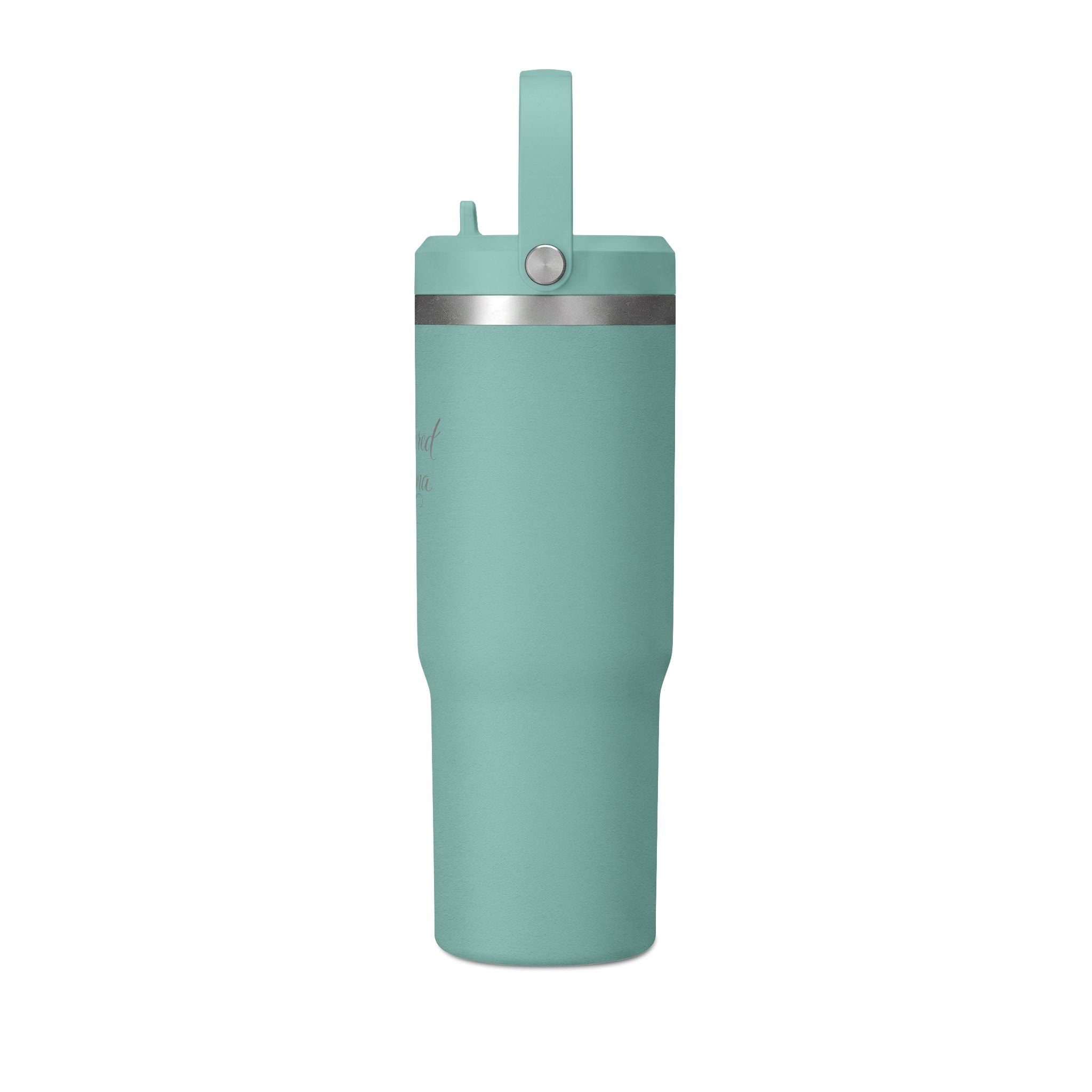 Anchored Mama 32oz Insulated Travel Tumbler with Handle | Christian Stainless Steel Straw Cup