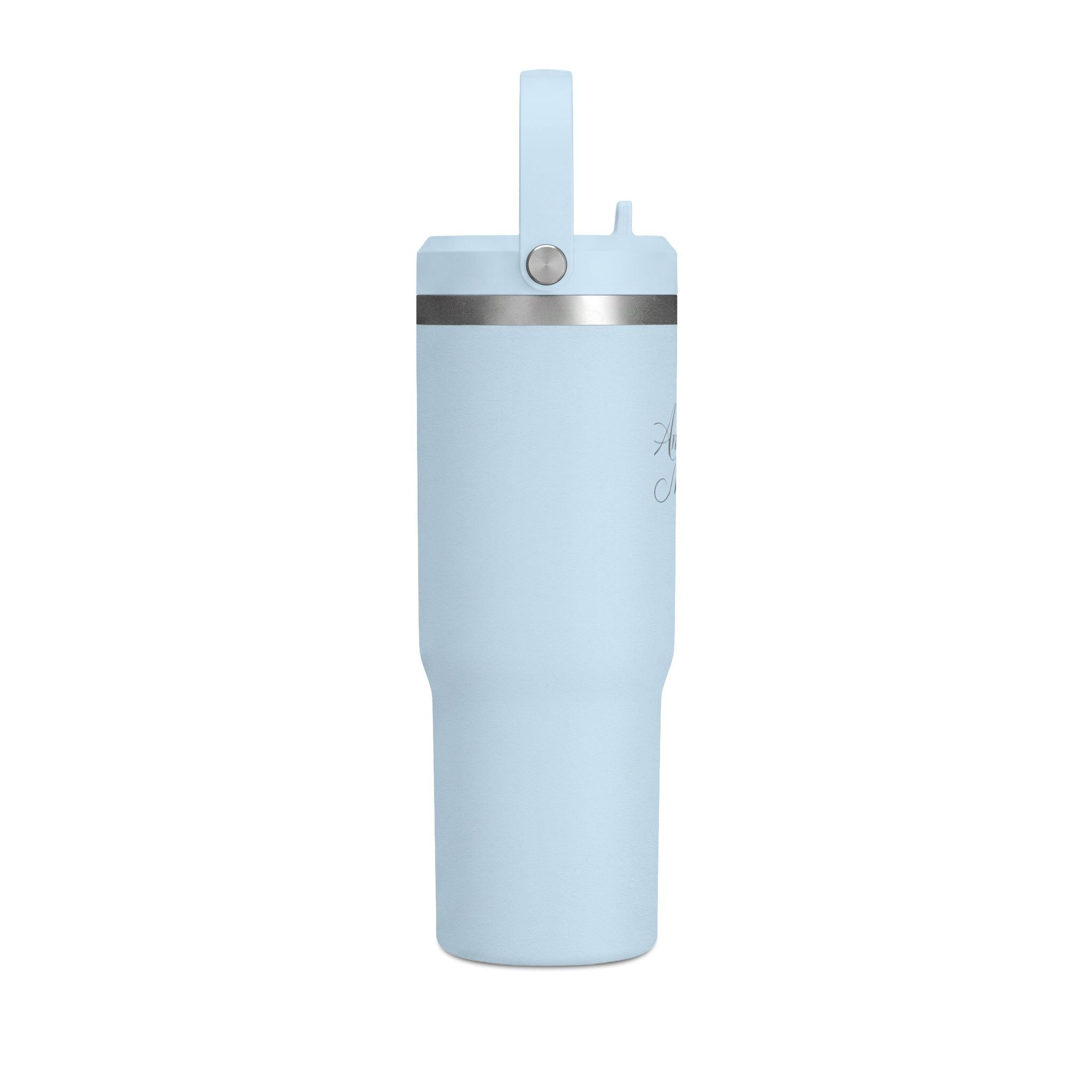 Anchored Mama 32oz Insulated Travel Tumbler with Handle | Christian Stainless Steel Straw Cup