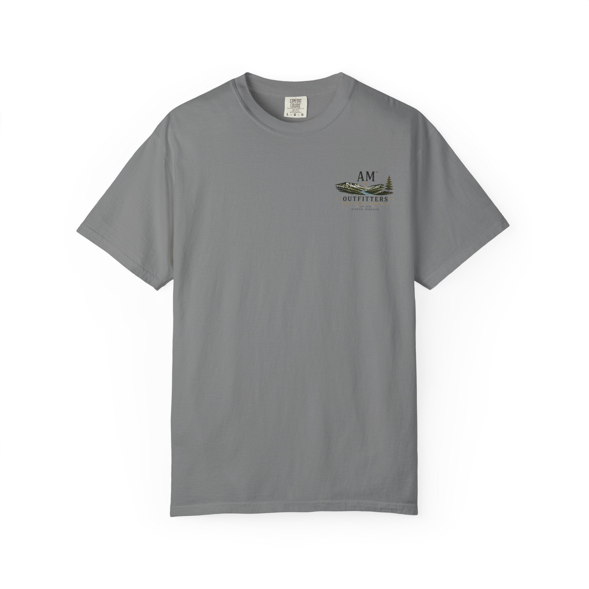 AM Outfitters Graphic T-Shirt — Mountain & Tree Adventure Tee