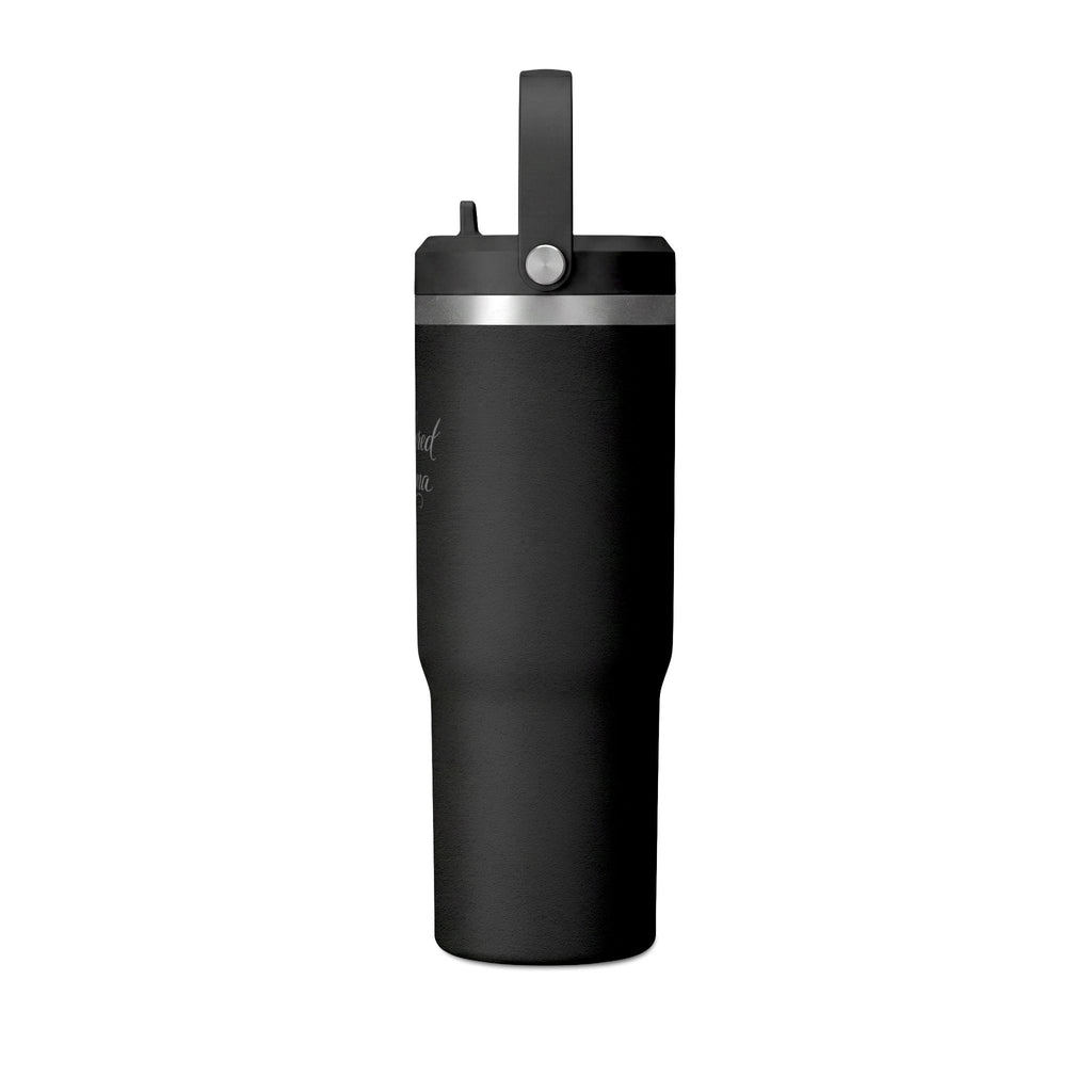 Anchored Mama 32oz Insulated Travel Tumbler with Handle | Christian Stainless Steel Straw Cup