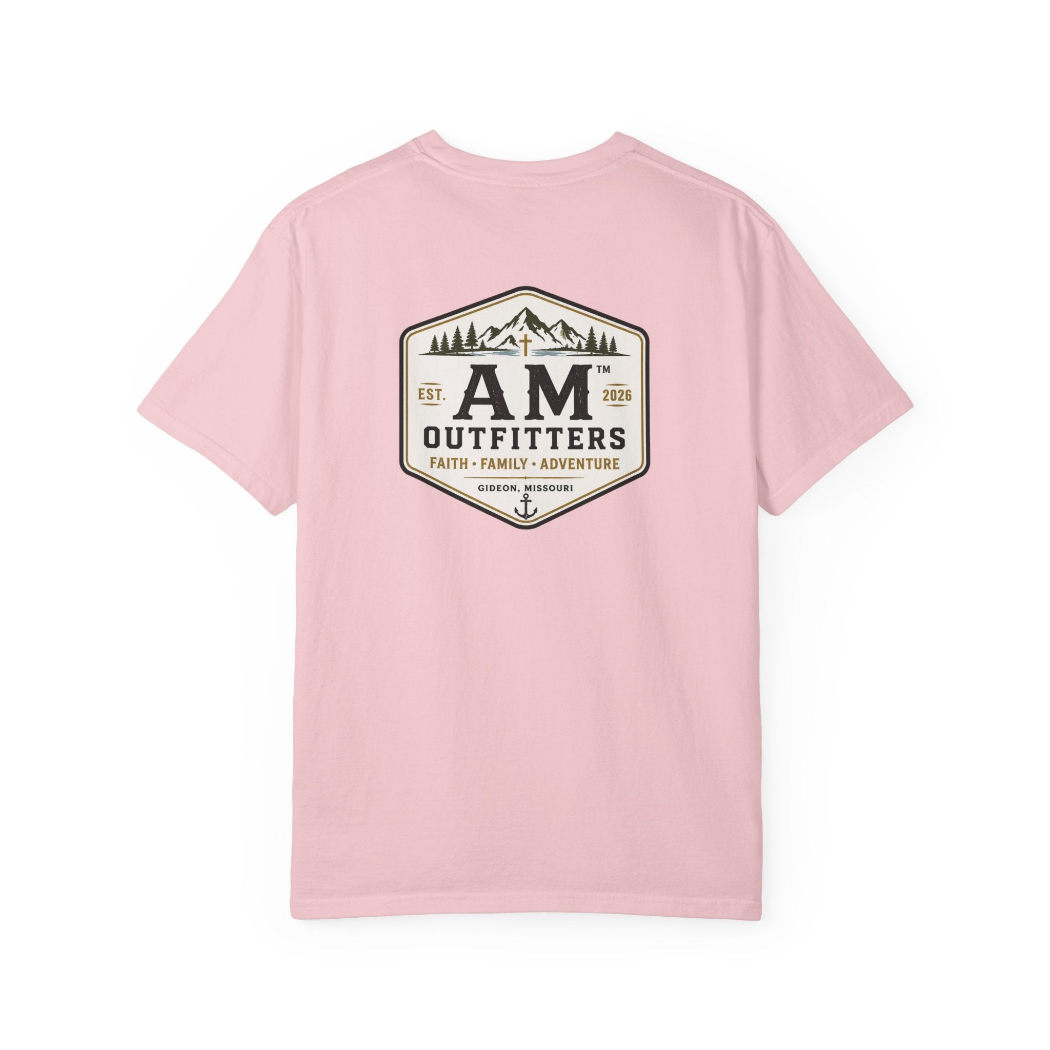AM Outfitters Adventure T-Shirt — Mountain & Anchor Logo Tee