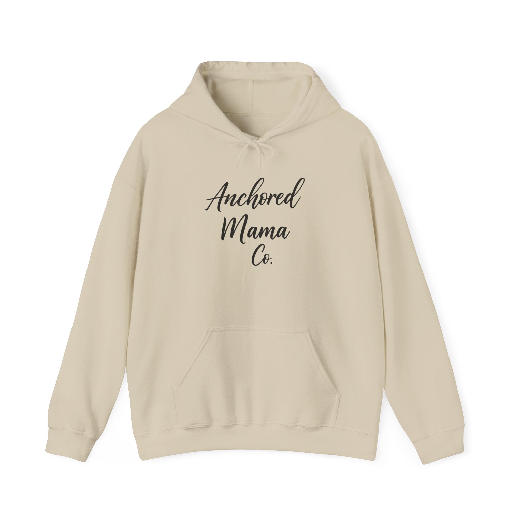 Anchored Mama Co. Hoodie — Cozy Mom Graphic Hoodie