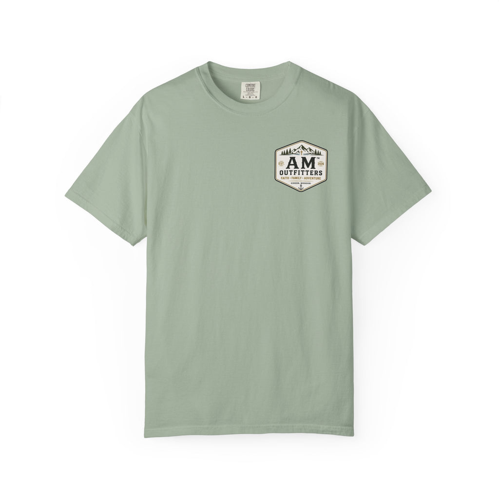 AM Outfitters Adventure T-Shirt — Mountain & Anchor Logo Tee