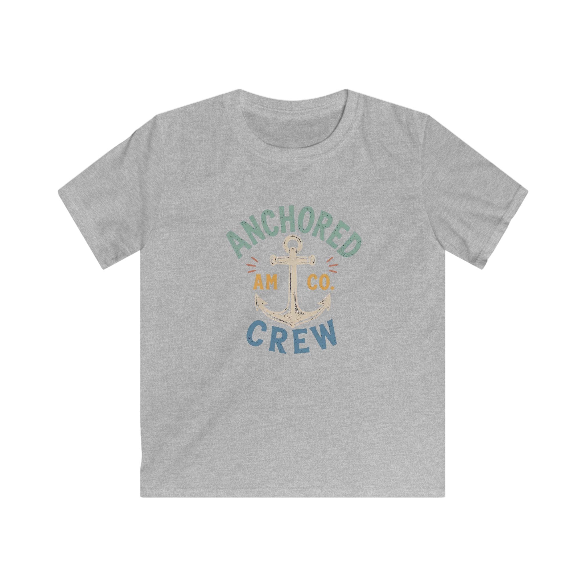 Kids Anchor Crew T-Shirt — "Anchored Crew" Nautical Tee for Boys & Girls