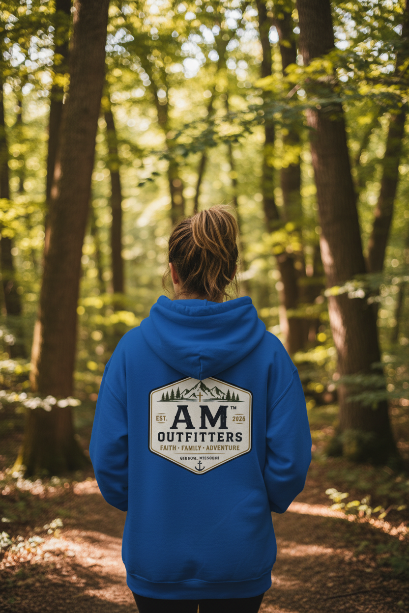 Outfitters Logo Hoodie — AM Outfitters Adventure Pullover