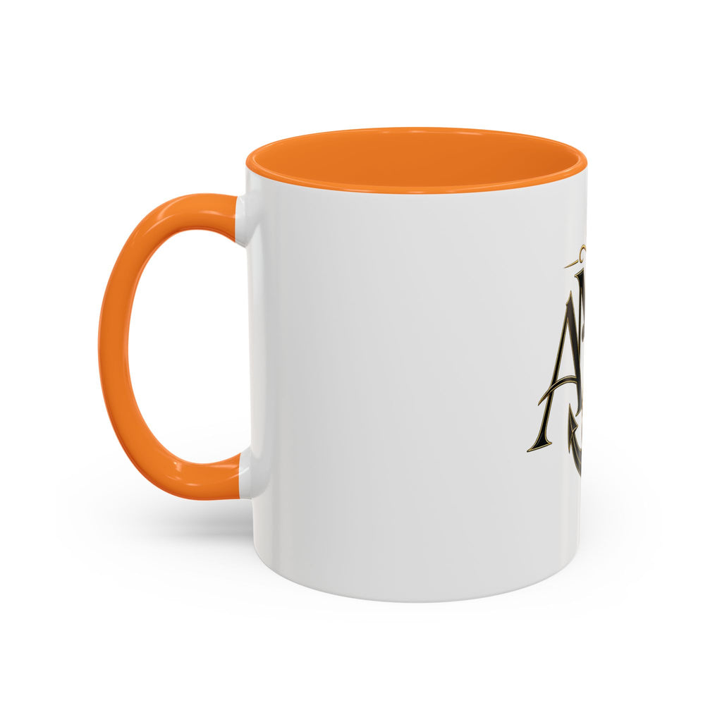 Anchor Heart Monogram Ceramic Mug | Anchored Mama Co. | 11oz & 15oz Coffee Cup