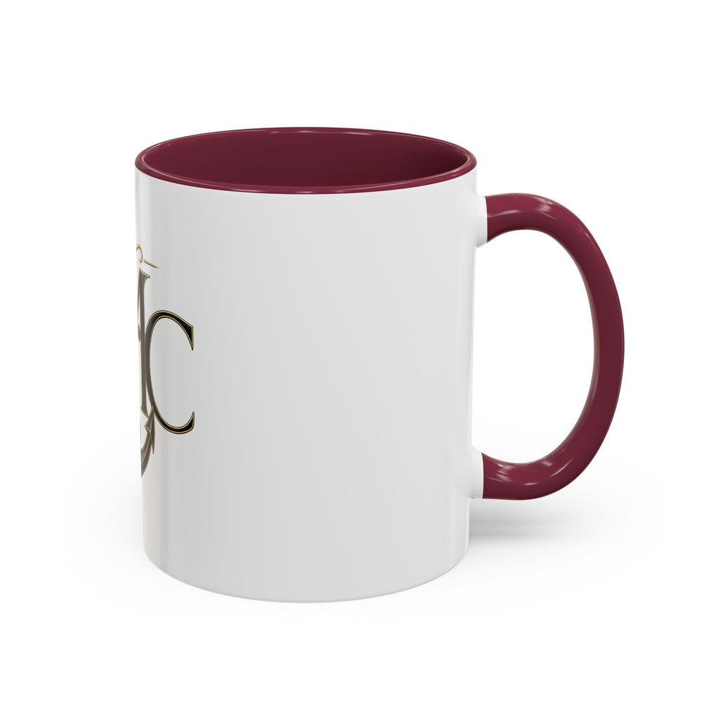 Anchor Heart Monogram Ceramic Mug | Anchored Mama Co. | 11oz & 15oz Coffee Cup