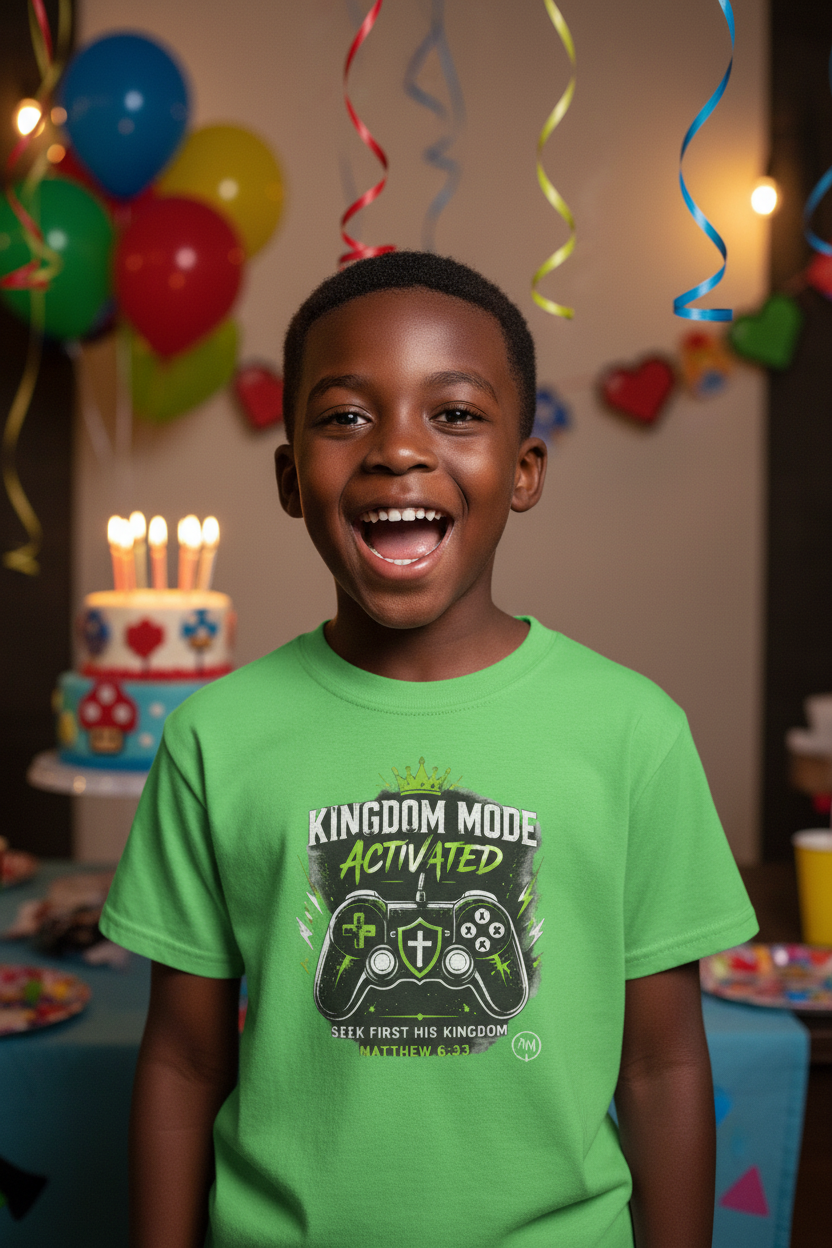 Toddler Tee - "Kingdom Mode Activated" Video Game Controller Graphic