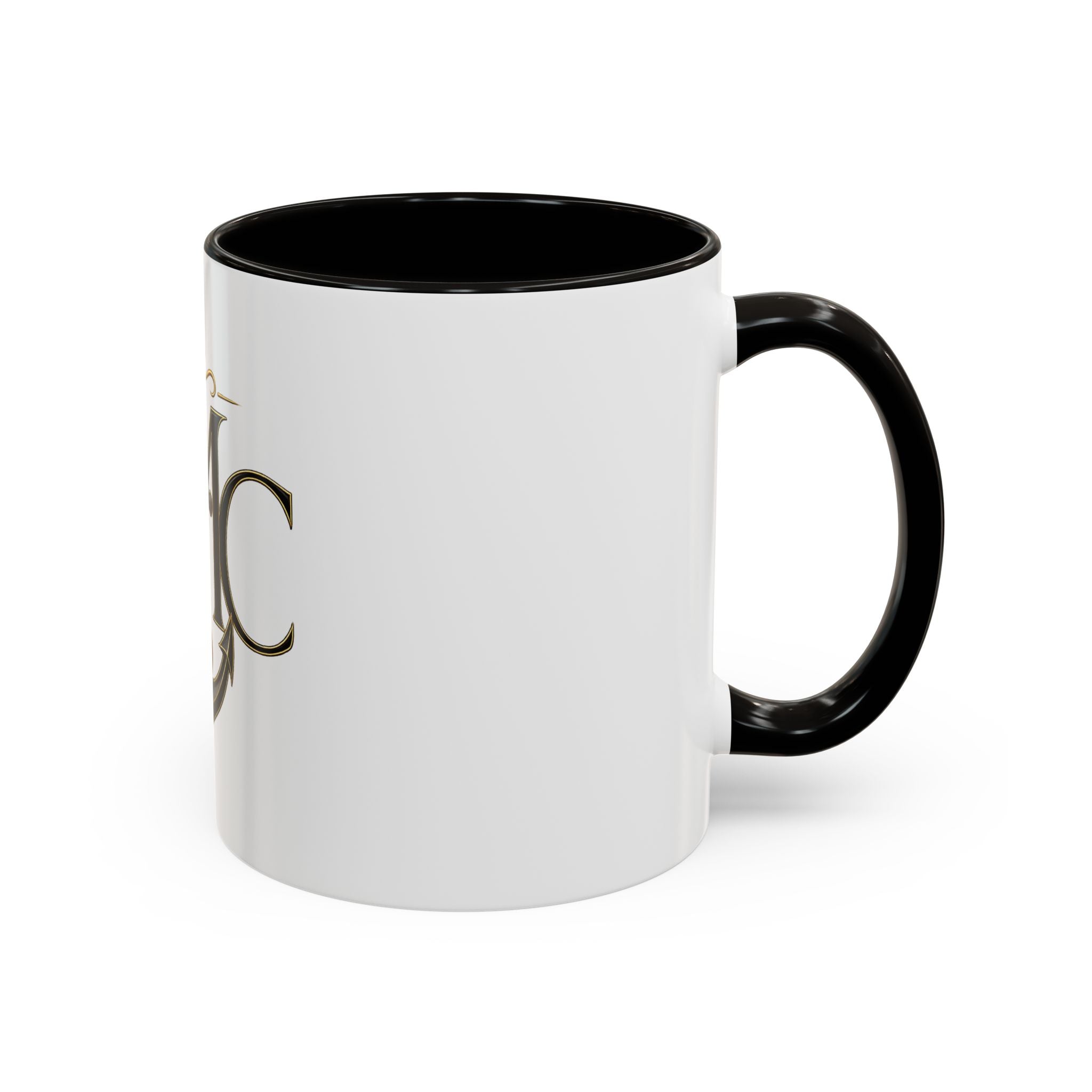 Anchor Heart Monogram Ceramic Mug | Anchored Mama Co. | 11oz & 15oz Coffee Cup