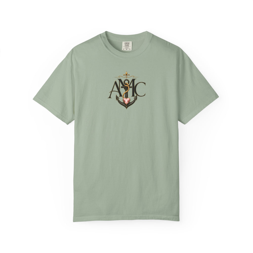 Vintage Anchor & Floral Logo T-Shirt |Anchored Mama Co.
